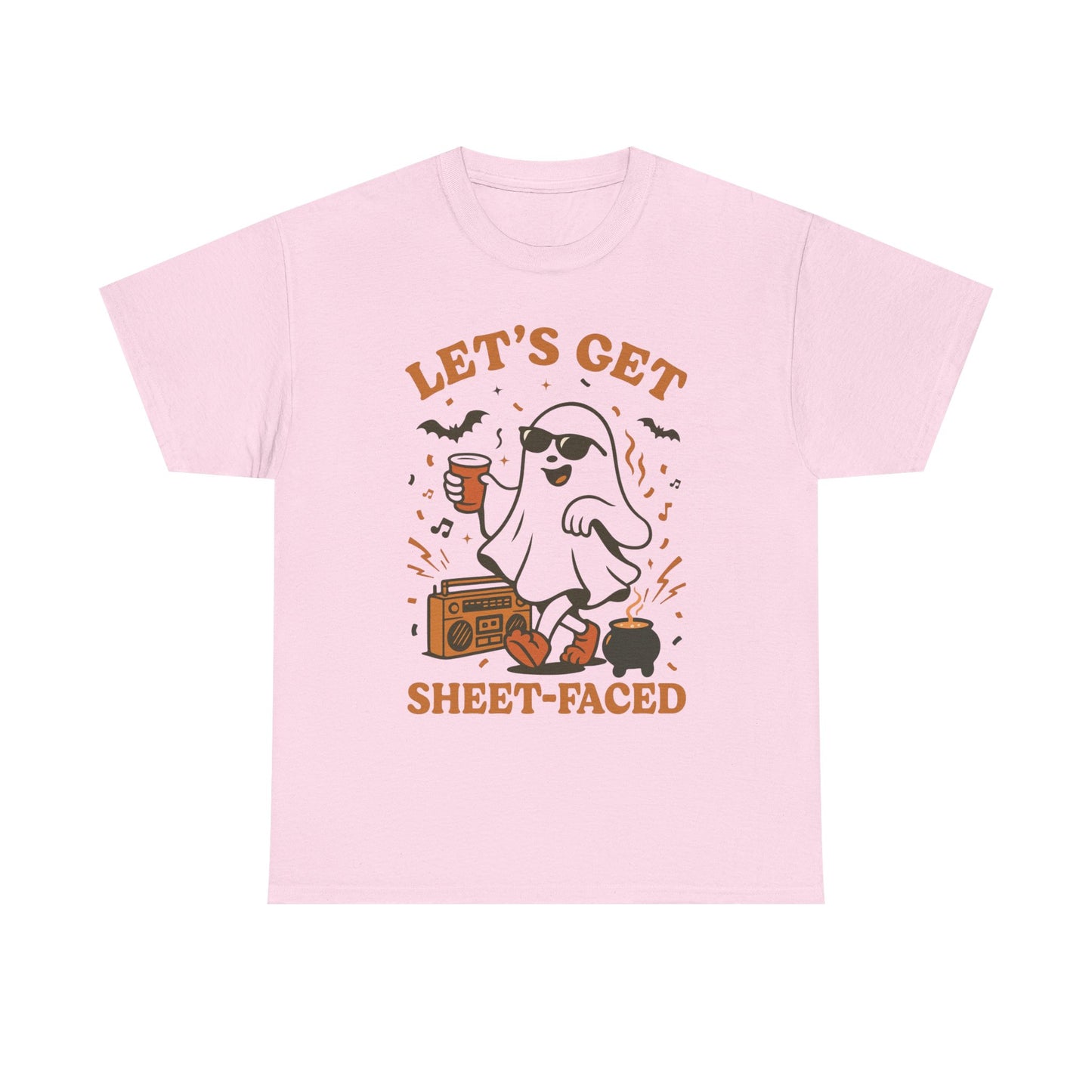 Ghost Party Tee, Halloween Shirt, Unisex Heavy Cotton Tee, Fun Graphic T-Shirt, Casual Wear, October Festivity Apparel
