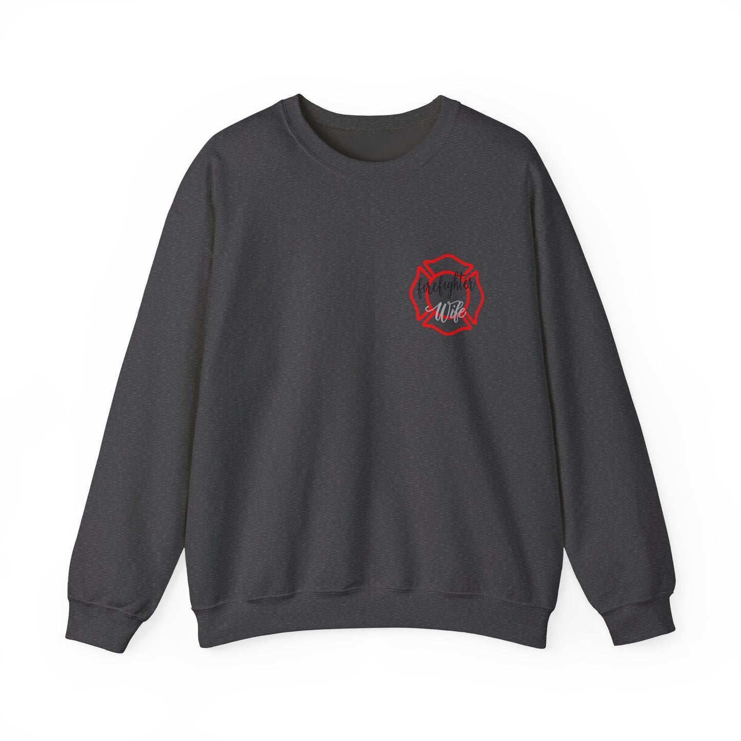 Fire Wife Sweatshirt - Unisex Heavy Blend™ Crewneck with Patriotic Design