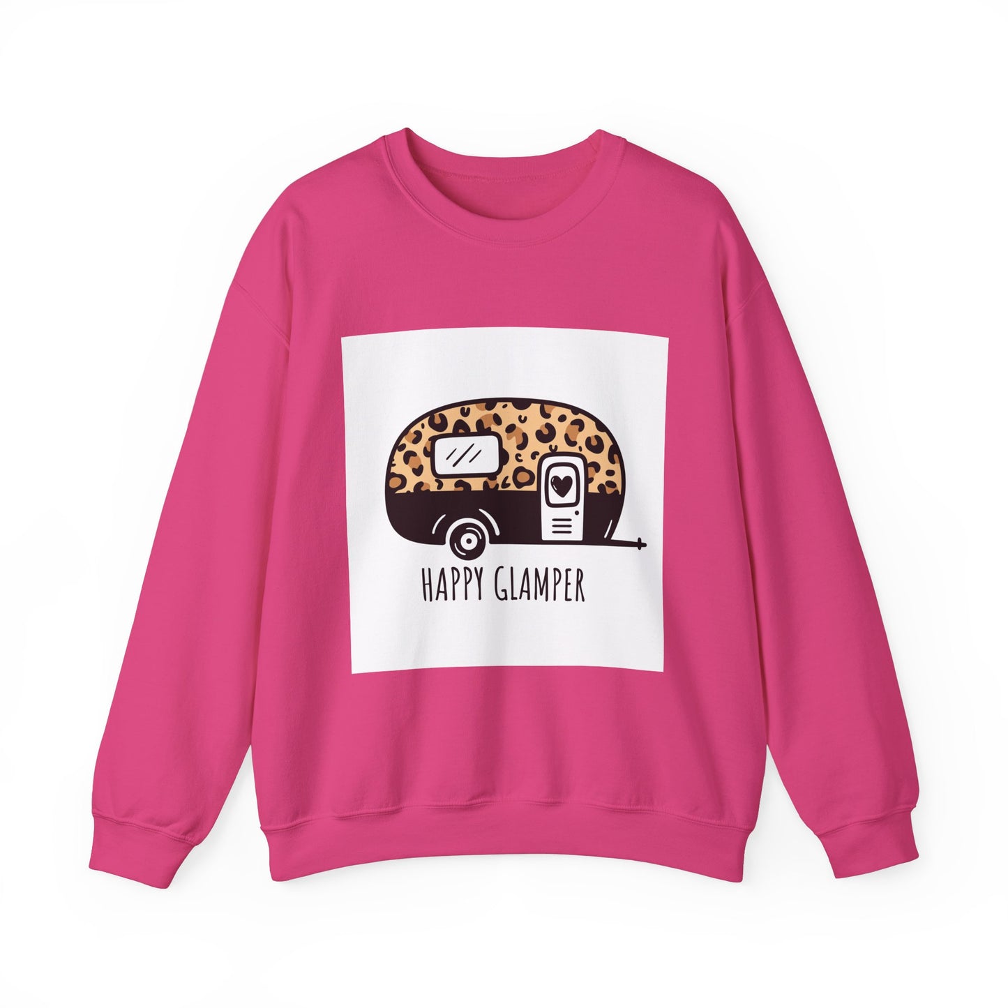 Happy Glamper Unisex Crewneck Sweatshirt - Cozy Camping Apparel