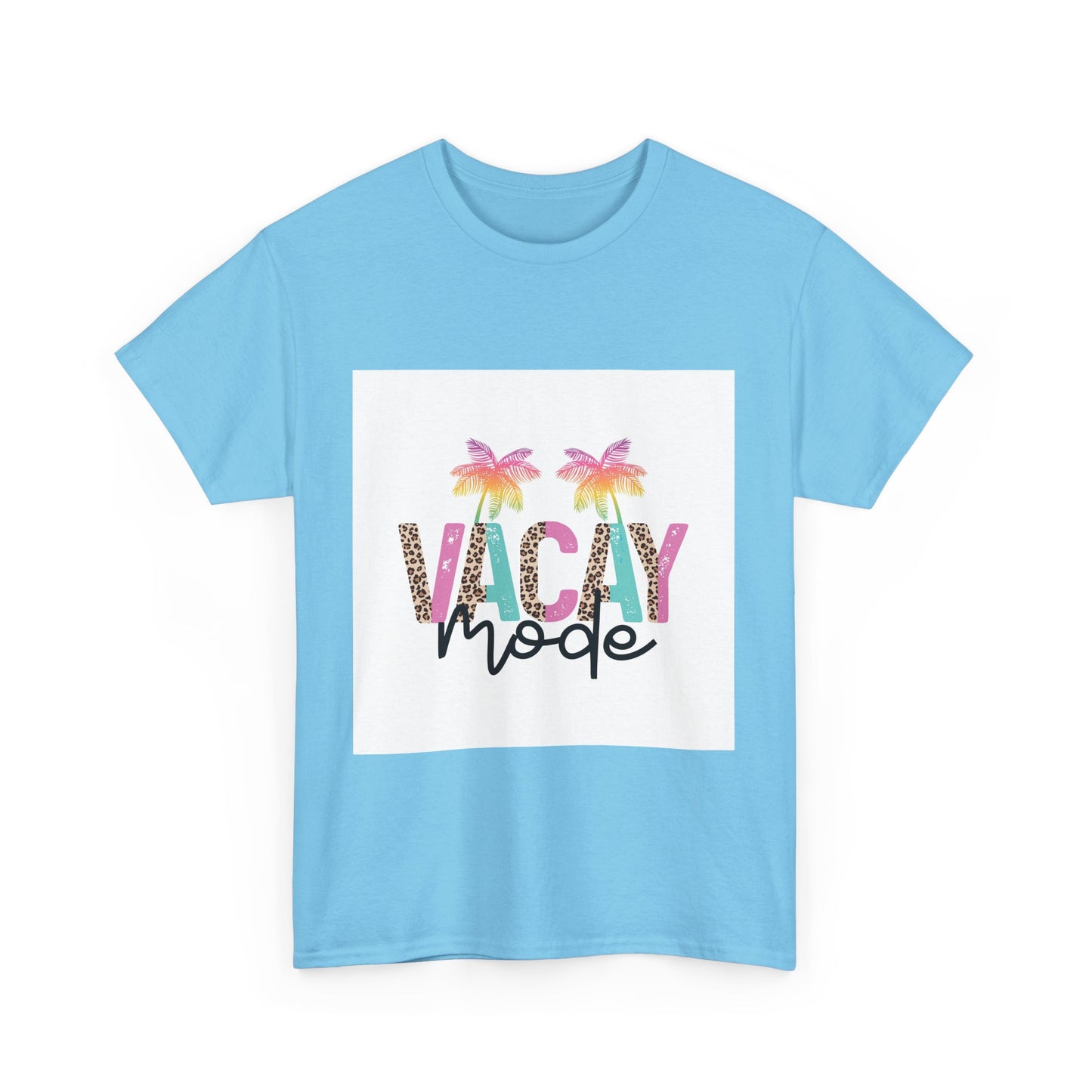 Vacay Mode Unisex Heavy Cotton Tee - Summer Vibes Tee for Travel Enthusiasts