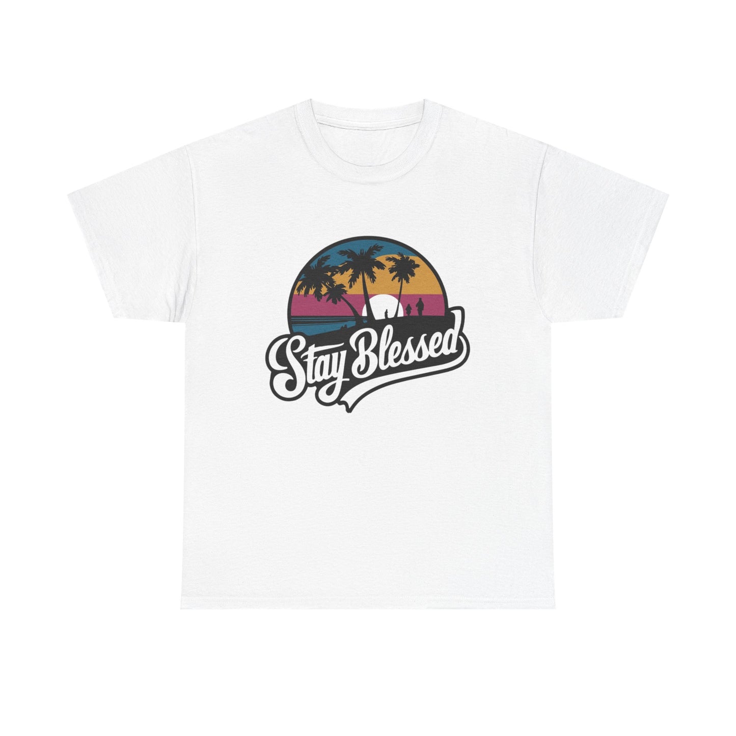 Stay Blessed Unisex Heavy Cotton Tee – Casual Comfort for Positive Vibes