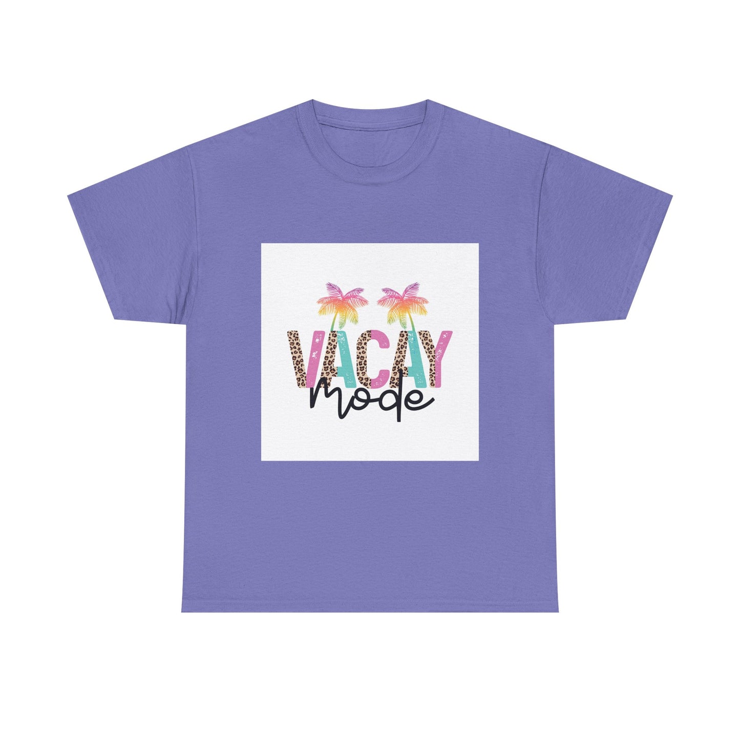 Vacay Mode Unisex Heavy Cotton Tee - Summer Vibes Tee for Travel Enthusiasts