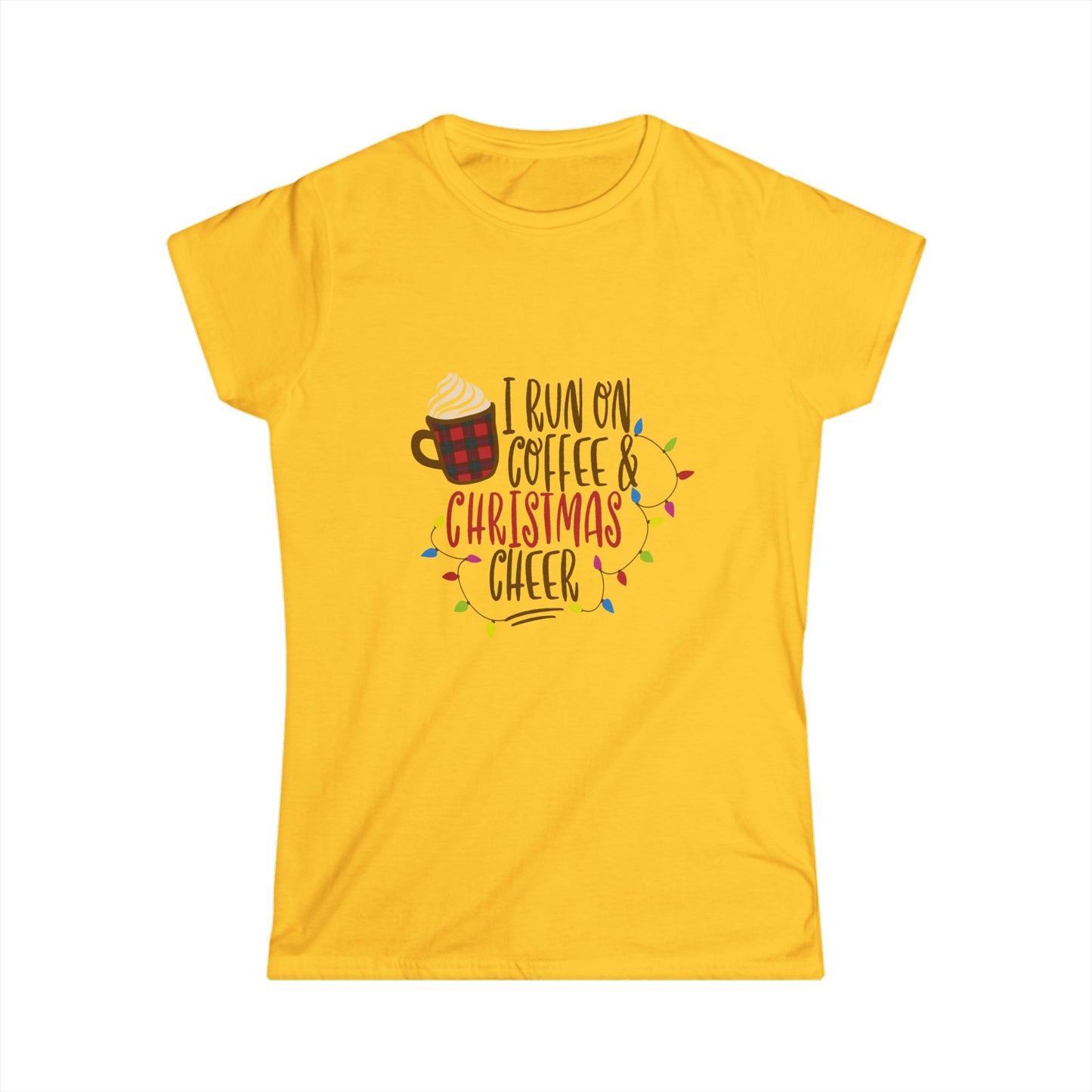 Holiday Coffee & Christmas Cheer Women's Softstyle Tee