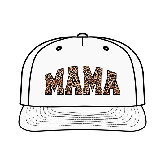 Leopard Print MAMA Surf Cap for Moms – Trendy Summer Accessory
