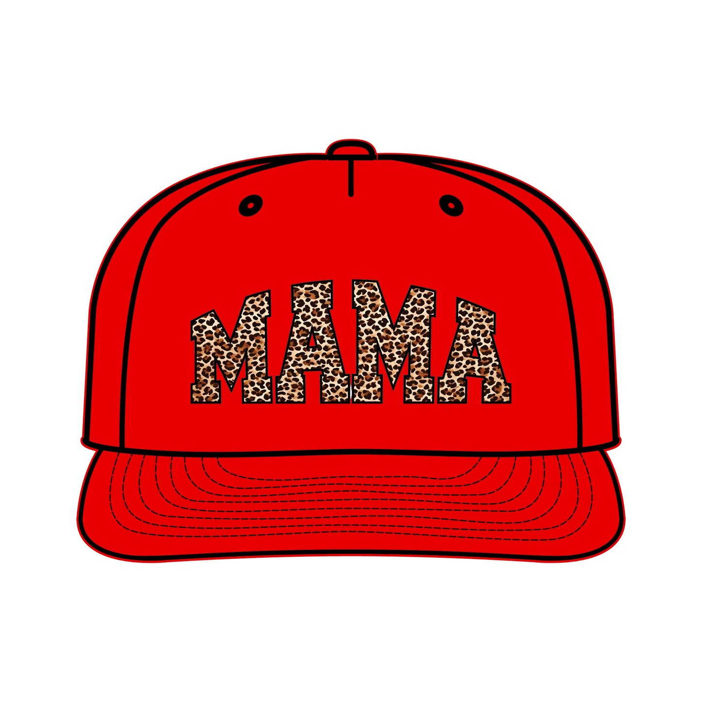 Leopard Print MAMA Surf Cap for Moms – Trendy Summer Accessory