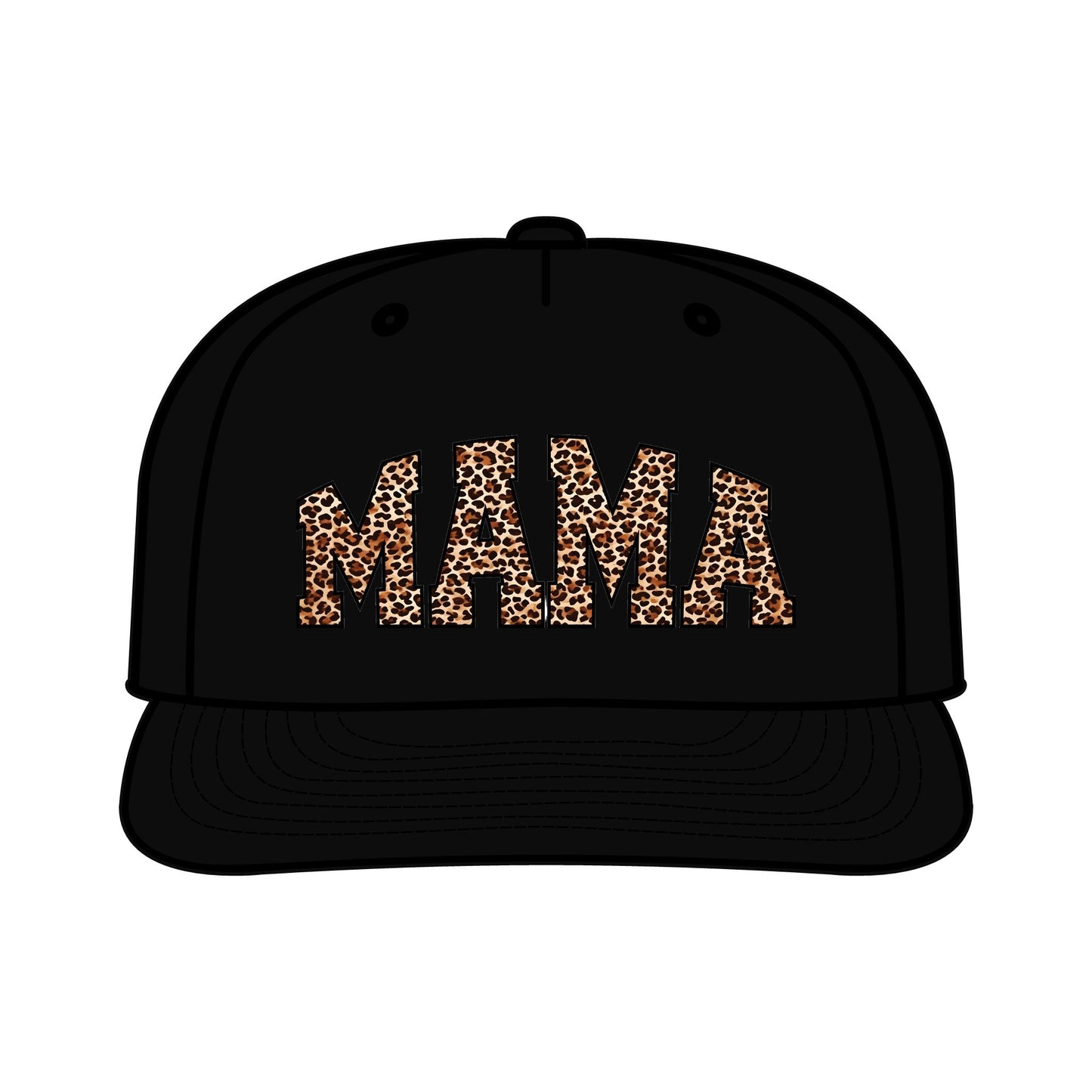 Leopard Print MAMA Surf Cap for Moms – Trendy Summer Accessory