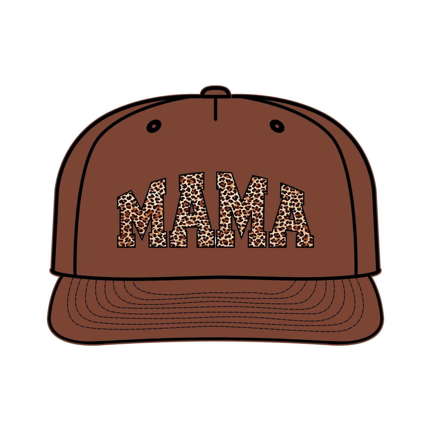 Leopard Print MAMA Surf Cap for Moms – Trendy Summer Accessory