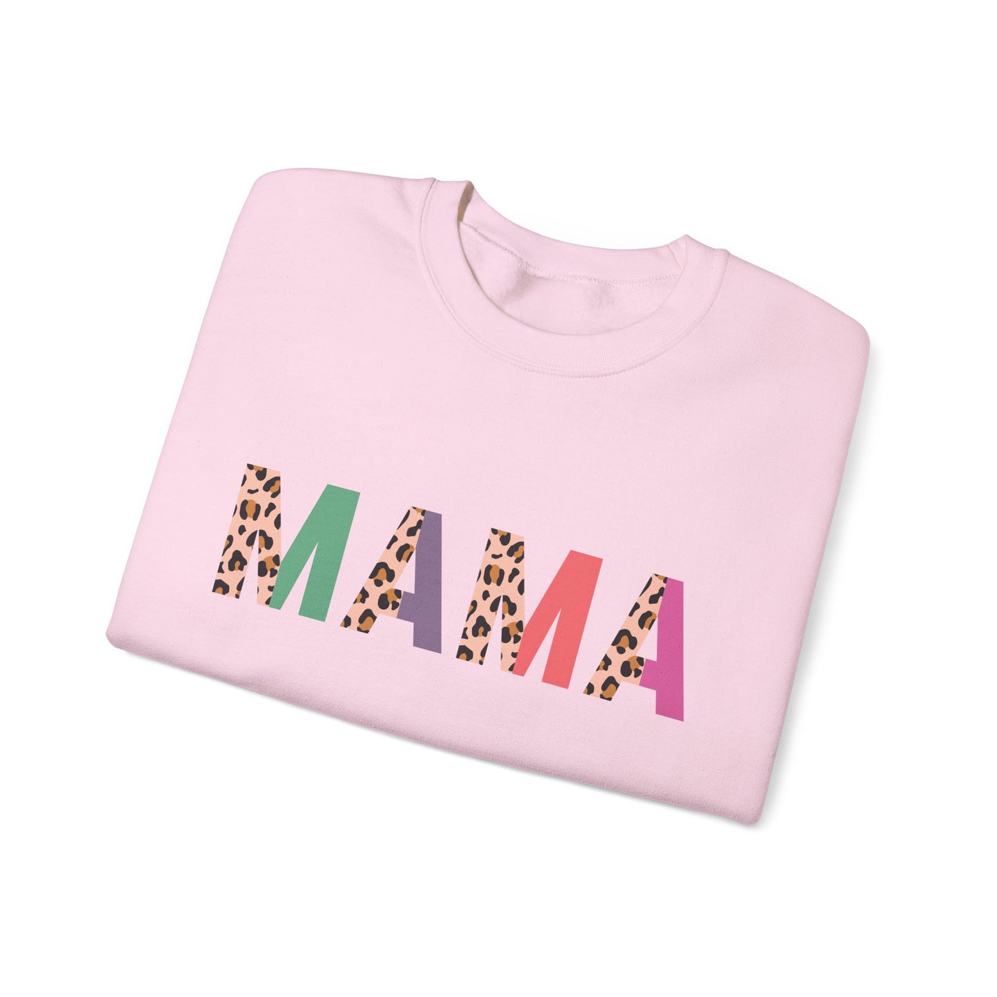 Mama Leopard Print Unisex Crewneck Sweatshirt