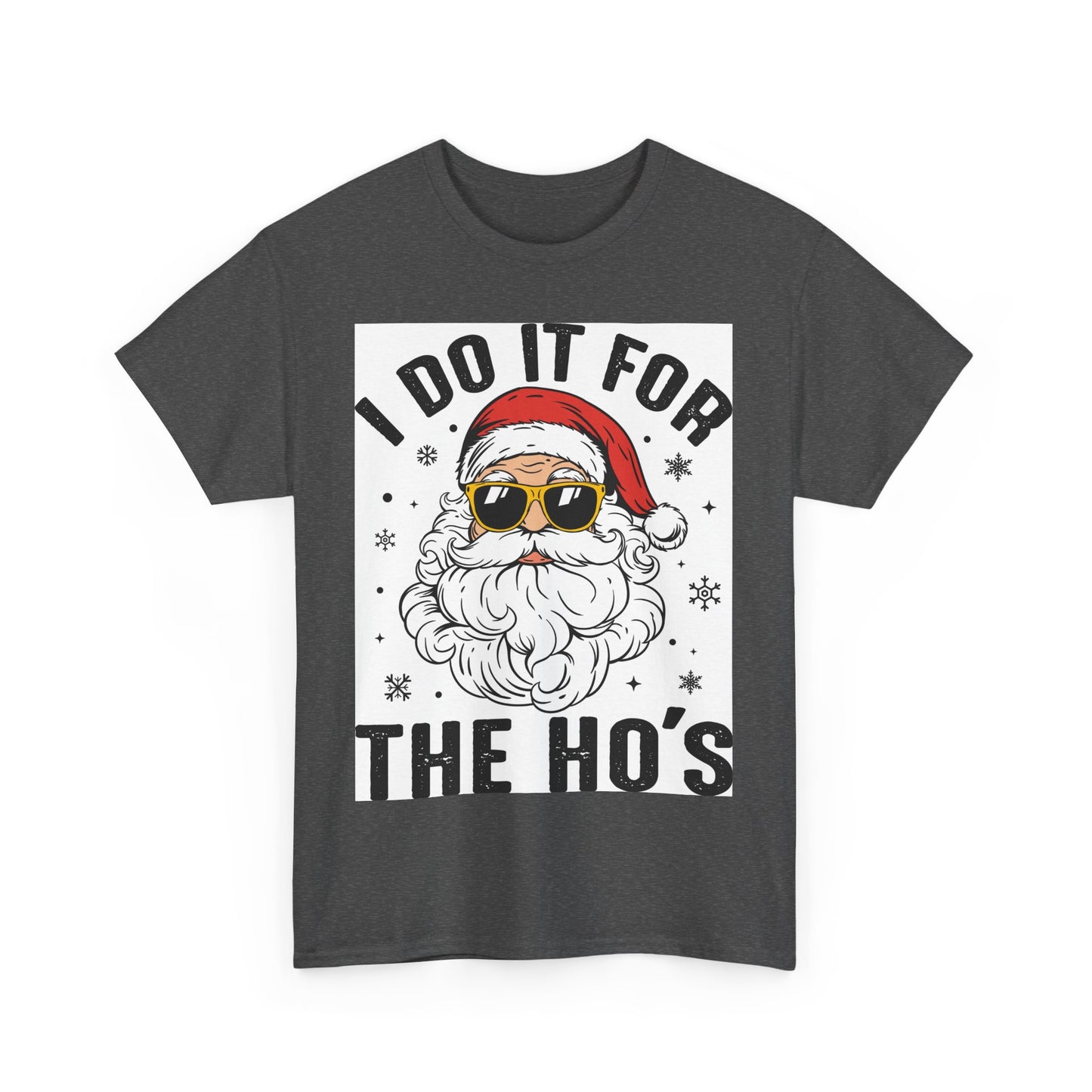 Funny Christmas T-Shirt, Unisex Heavy Cotton Tee, Holiday Humor Tee, Gift for Santa Lover, Casual Christmas Shirt, Festive Party Tee