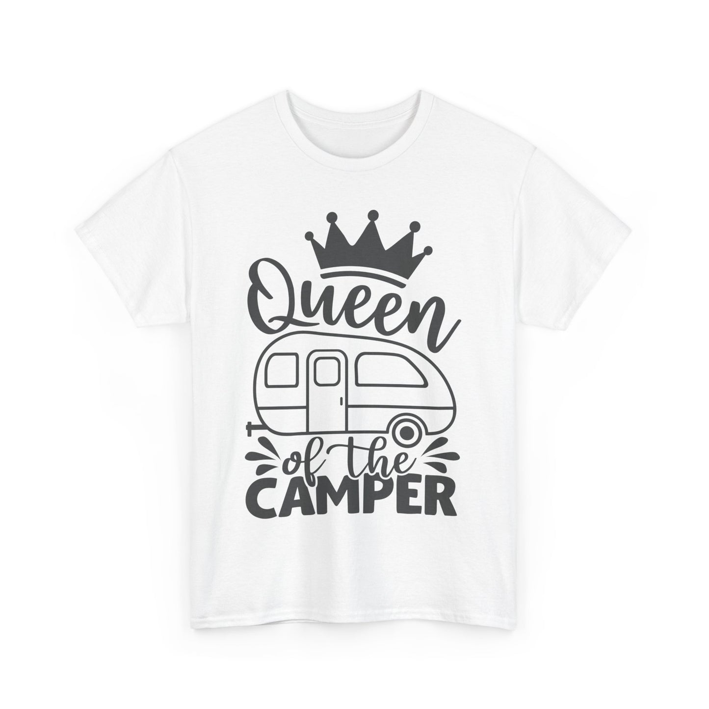 Queen of the Camper Unisex Heavy Cotton Tee - Perfect for Adventure Lovers