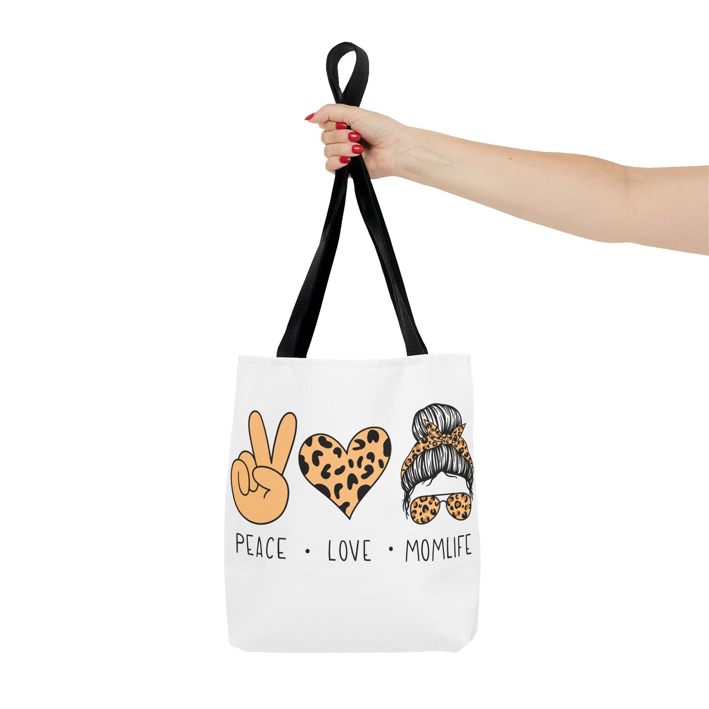 Peace Love Momlife Tote Bag - Stylish & Functional for Every Mom