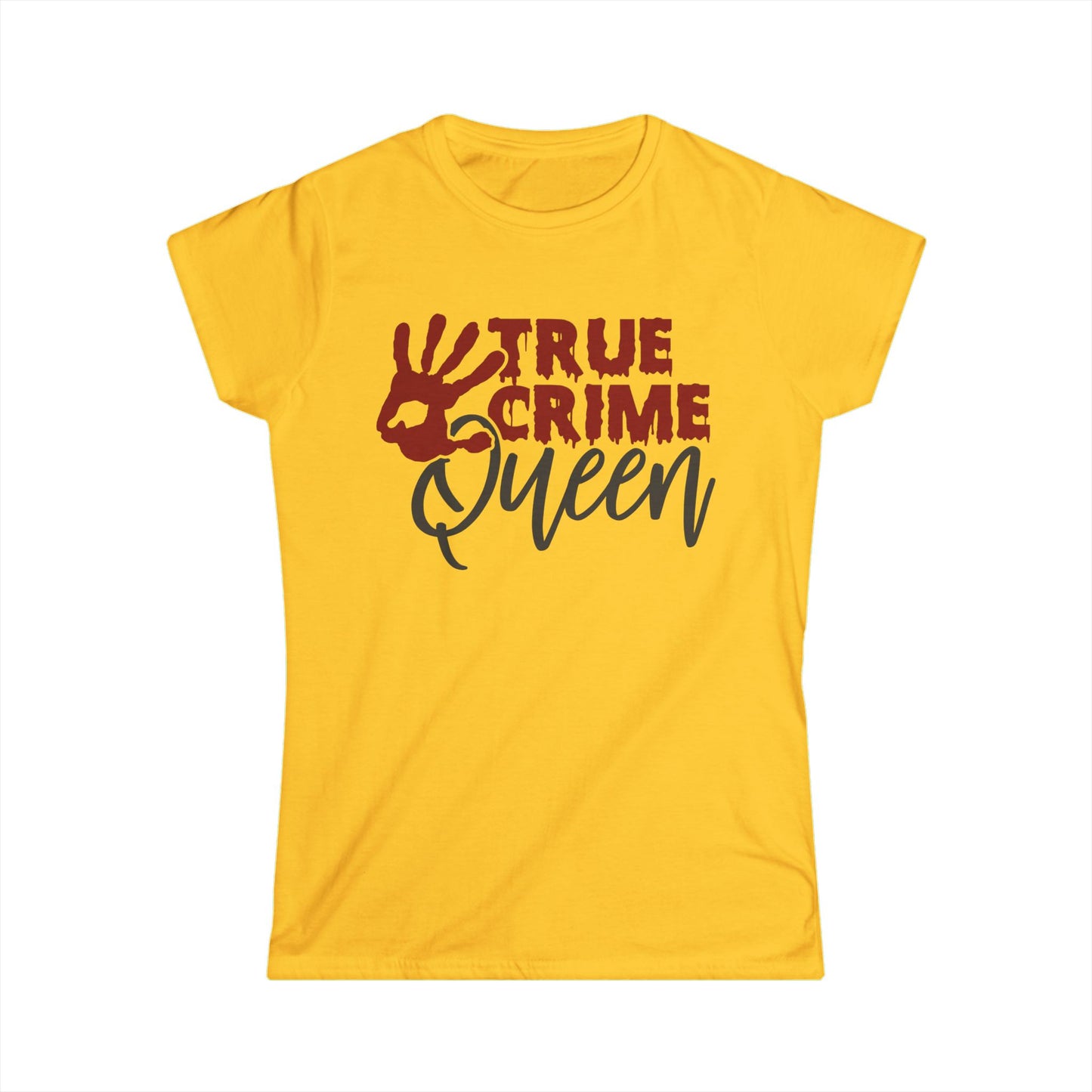 True Crime Queen Women's Tee - Perfect for True Crime Fans, Gifts, Casual Wear, Birthday, Halloween