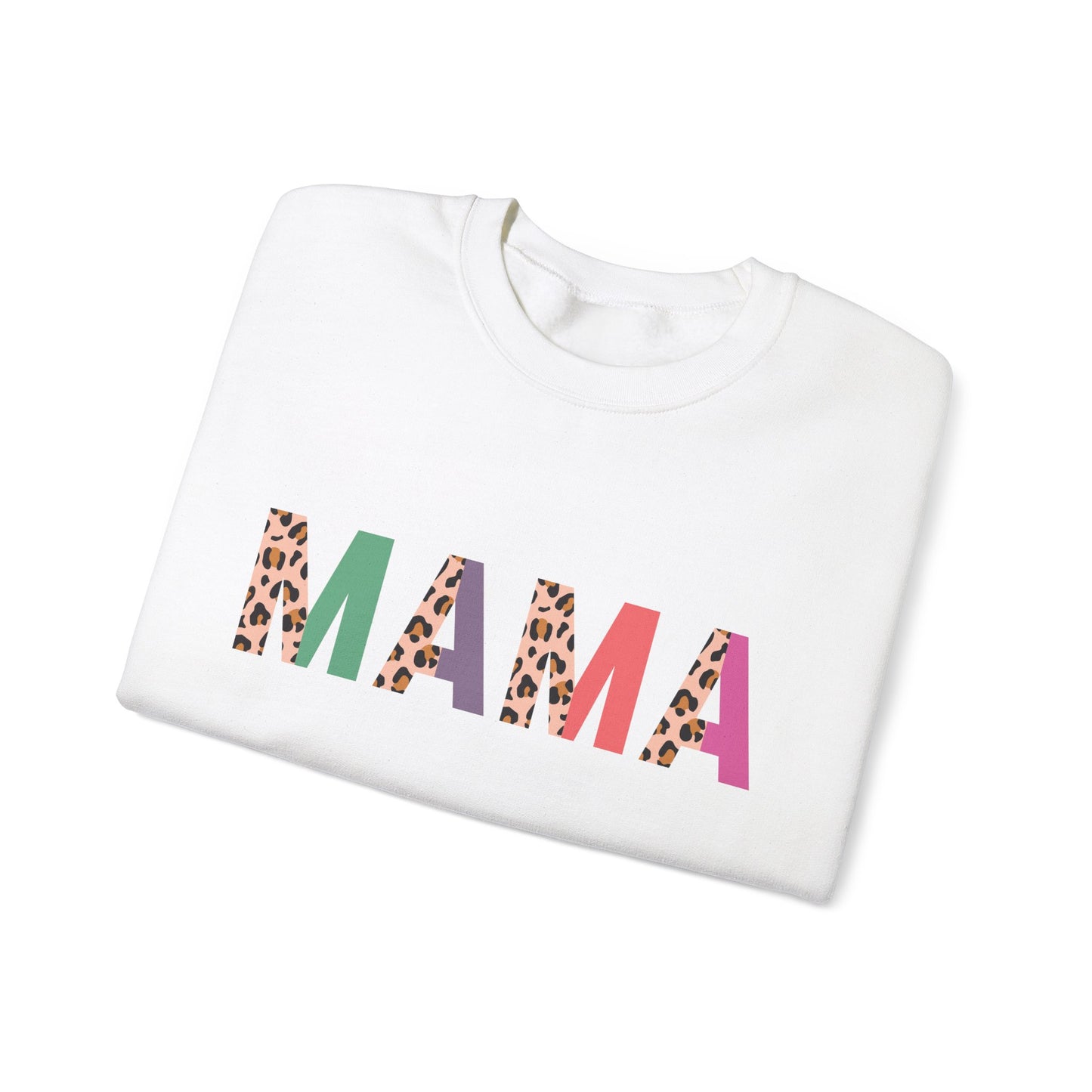 Mama Leopard Print Unisex Crewneck Sweatshirt