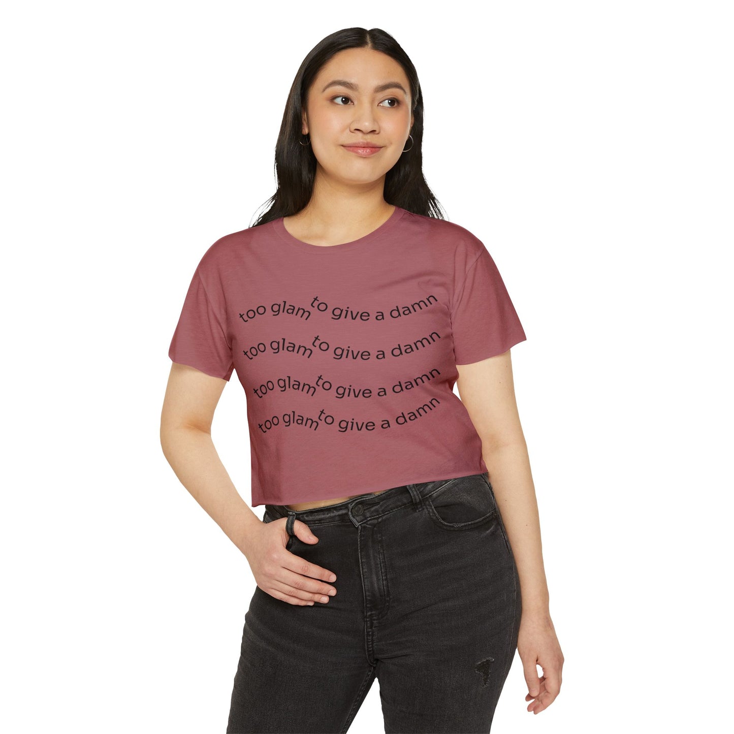 Chic Festival Crop Top, Women's Graphic Tee, Casual Summer Top, Trendy Clubwear, Gift for Her, Festival Fashion
