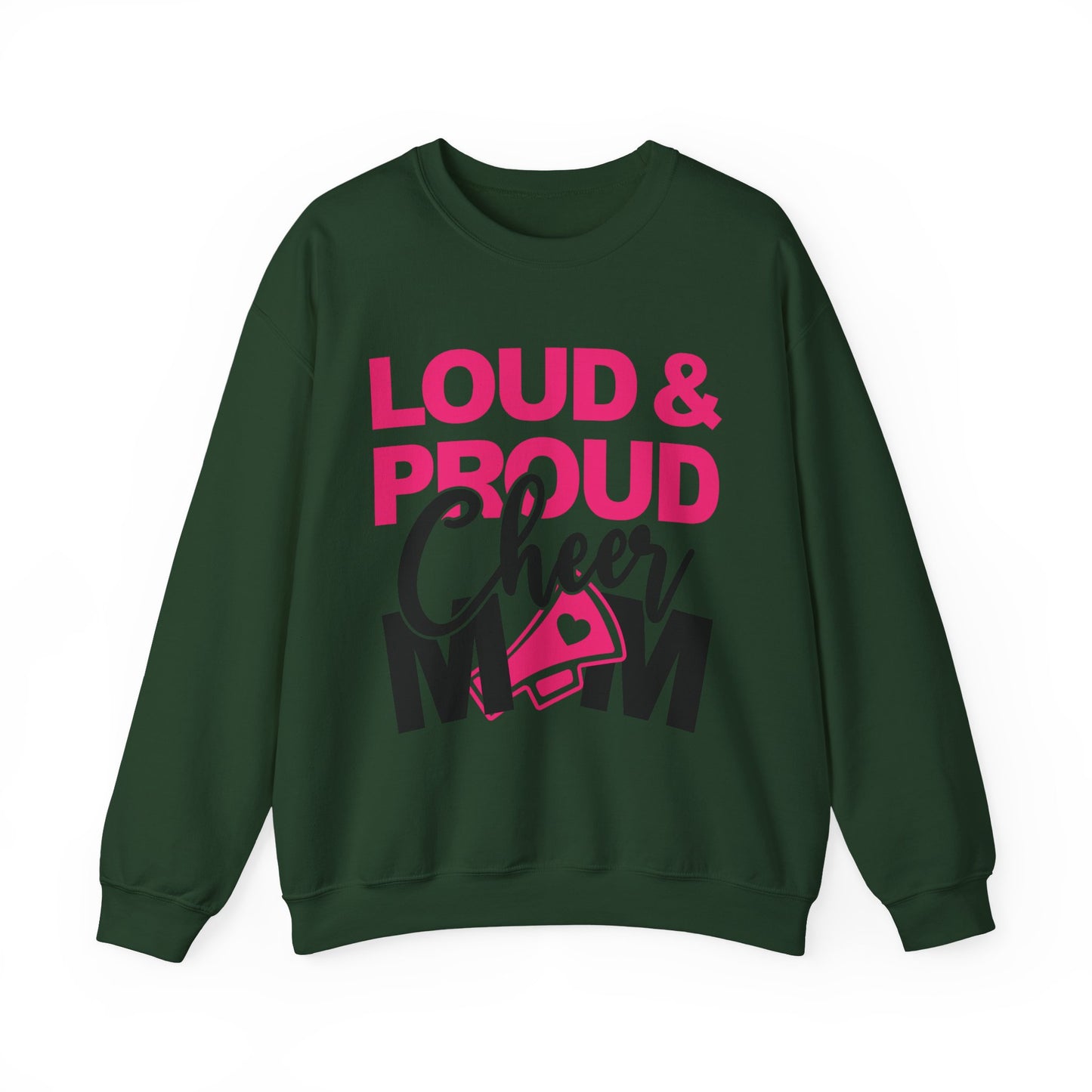 Loud & Proud Cheer Mom Sweatshirt - Unisex Heavy Blend™ Crewneck, Cheerleading Gift, Mom Sweatshirt, Team Spirit Wear, Comfortable [...]