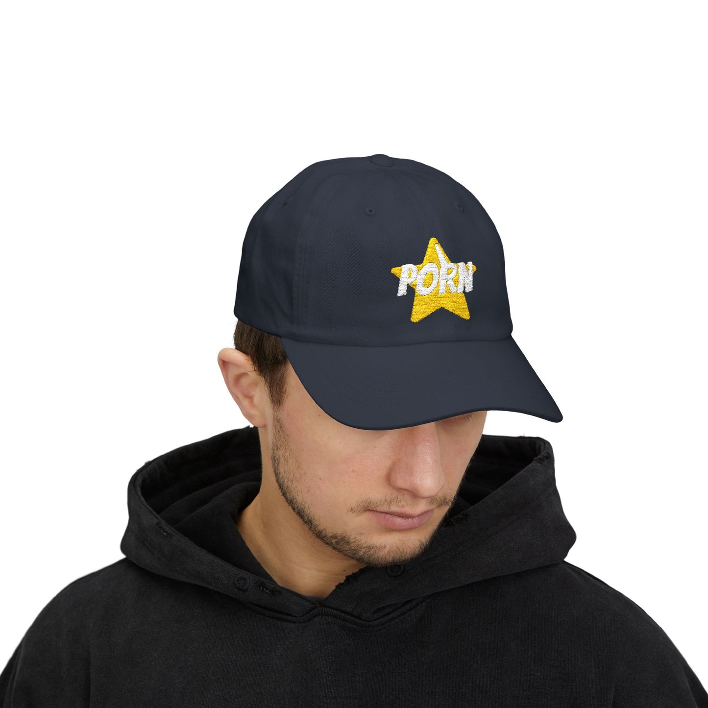 Playful Dad Cap with 'PORN' Design - Trendy Unisex Hat for Casual Wear, Great Gift for Him, Perfect for Summer Events, Festivals, funny hat, statement hat, gifts for her