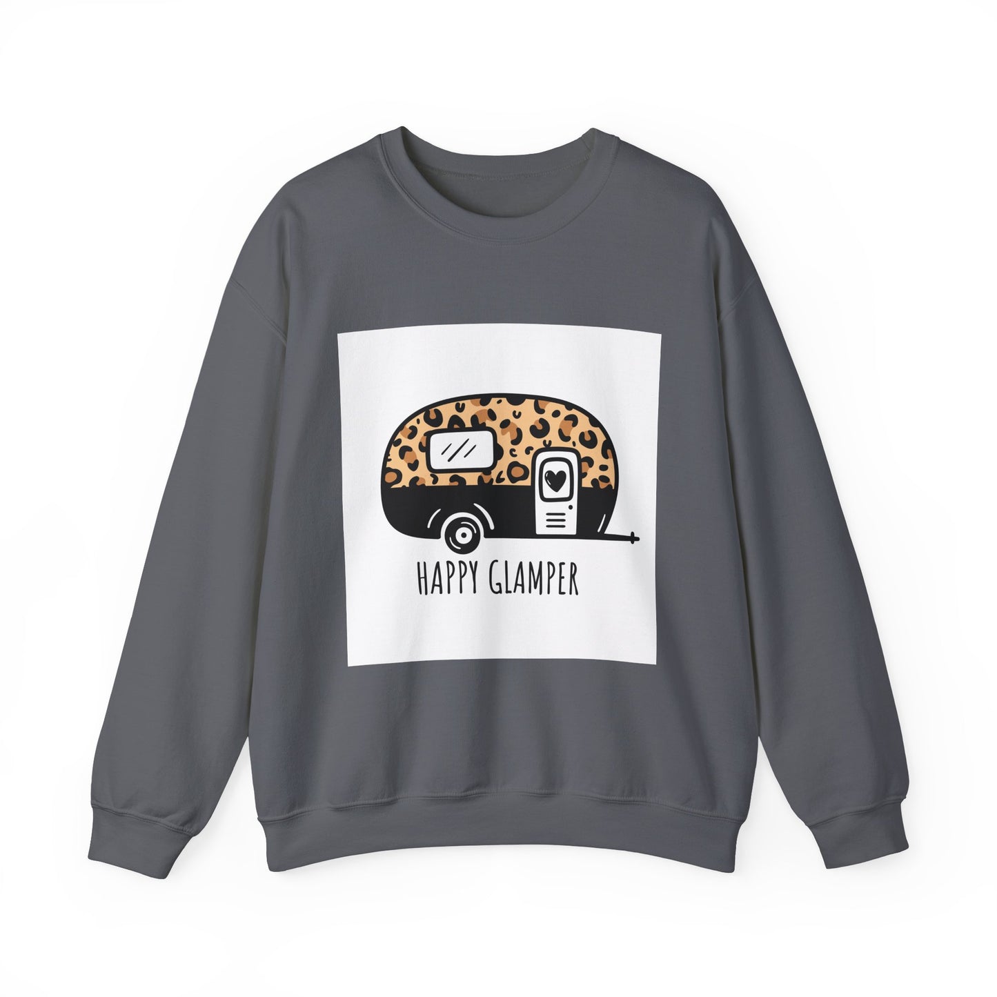 Happy Glamper Unisex Crewneck Sweatshirt - Cozy Camping Apparel