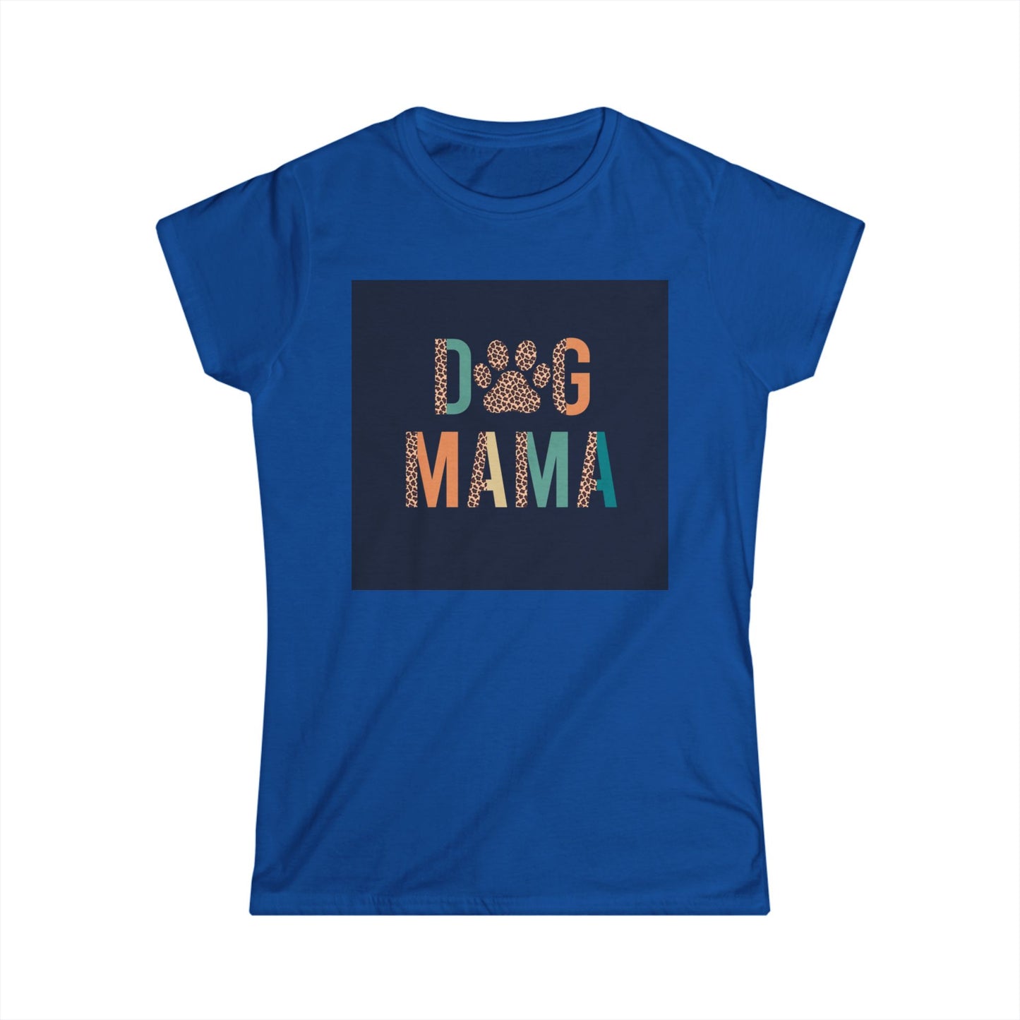 Dog Mama Women's Softstyle Tee - Cute Pet Lover T-Shirt