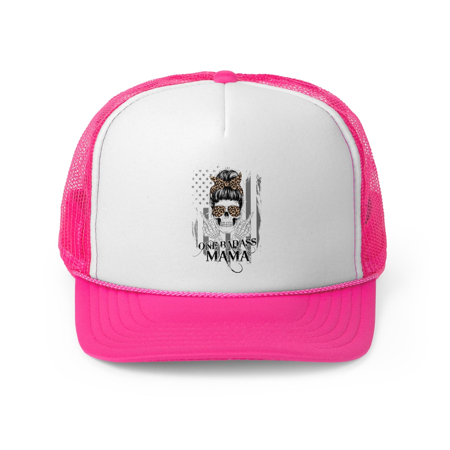 "One Badass Mama" Trucker Cap - Stylish & Edgy Headwear for Moms