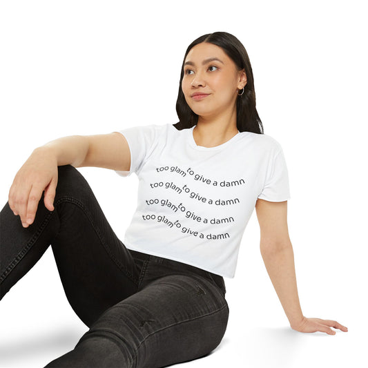 Chic Festival Crop Top, Women's Graphic Tee, Casual Summer Top, Trendy Clubwear, Gift for Her, Festival Fashion