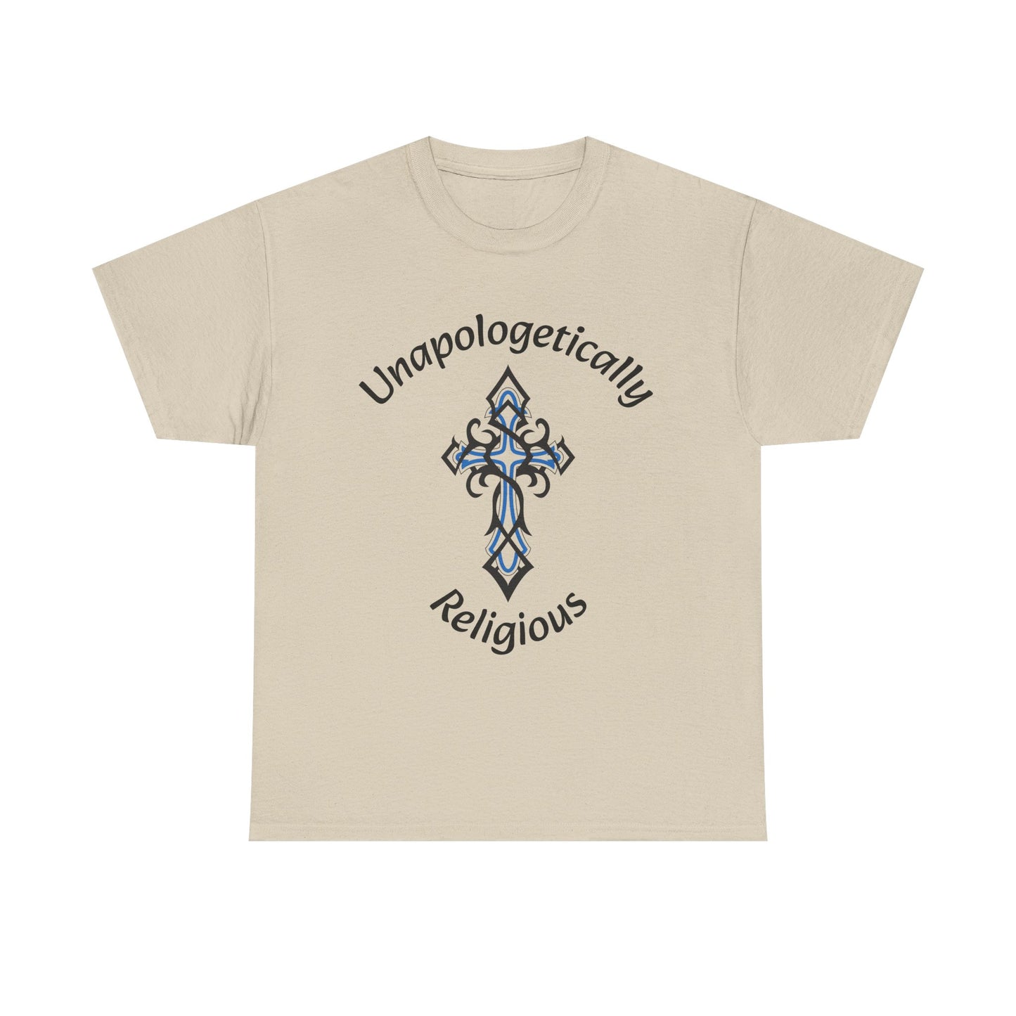 Unapologetically Religious Unisex Heavy Cotton Tee | Faith Shirt, Inspirational Gift, Casual Wear, Church Event, Christian Apparel