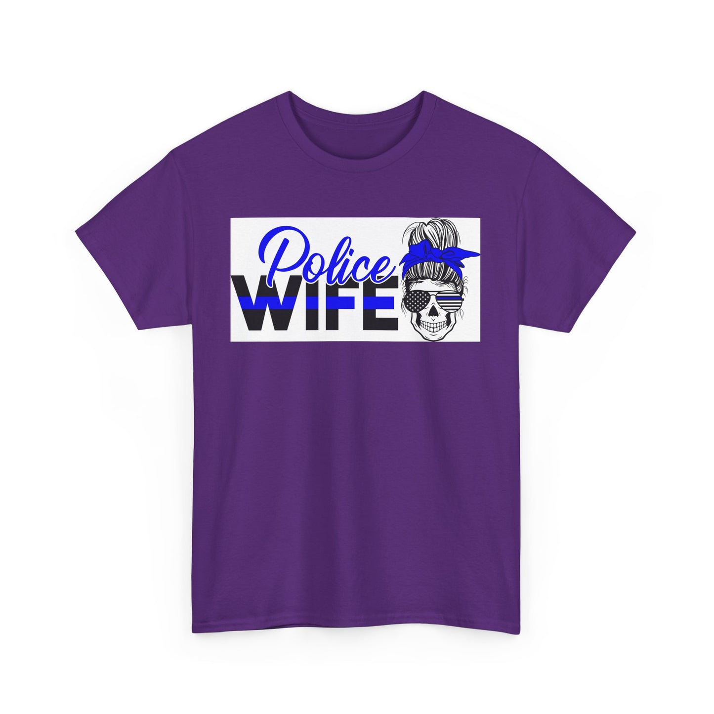 Police Wife Unisex Heavy Cotton Tee - Support Your Local Hero