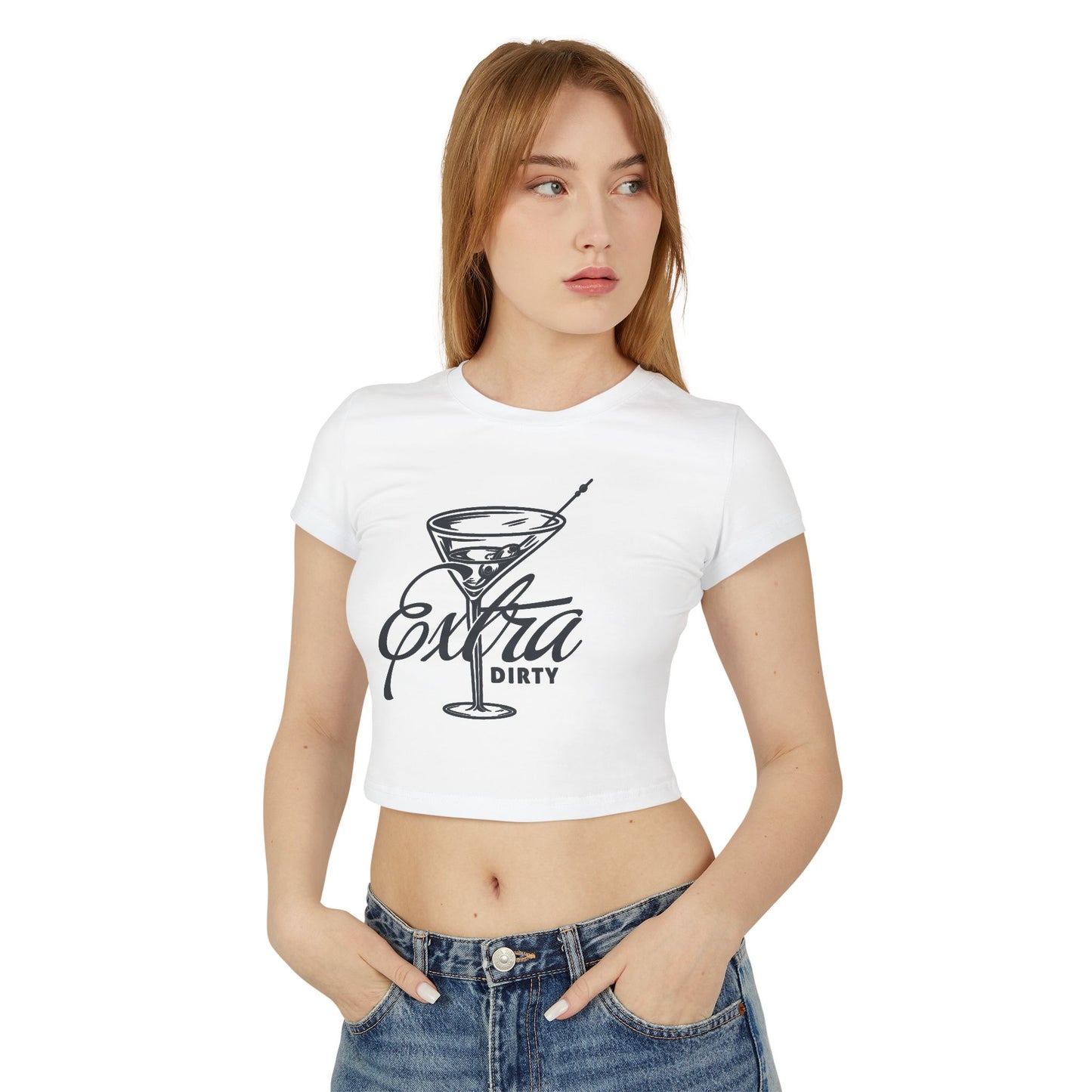 Extra Dirty Cocktail Women's Baby Tee, Fun Bar Shirt, Girls Night Out Top, Birthday Gift, Casual Summer Tee