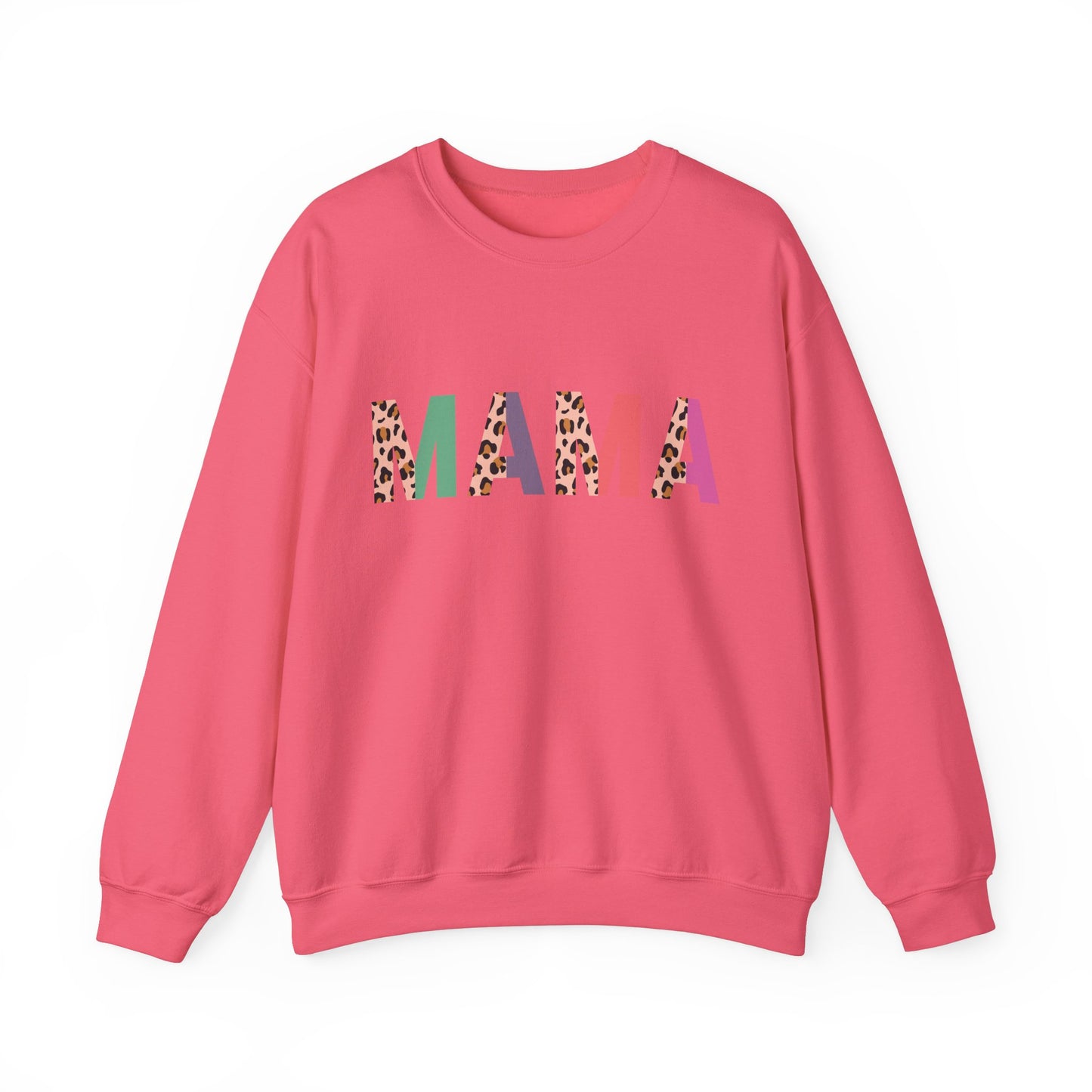 Mama Leopard Print Unisex Crewneck Sweatshirt