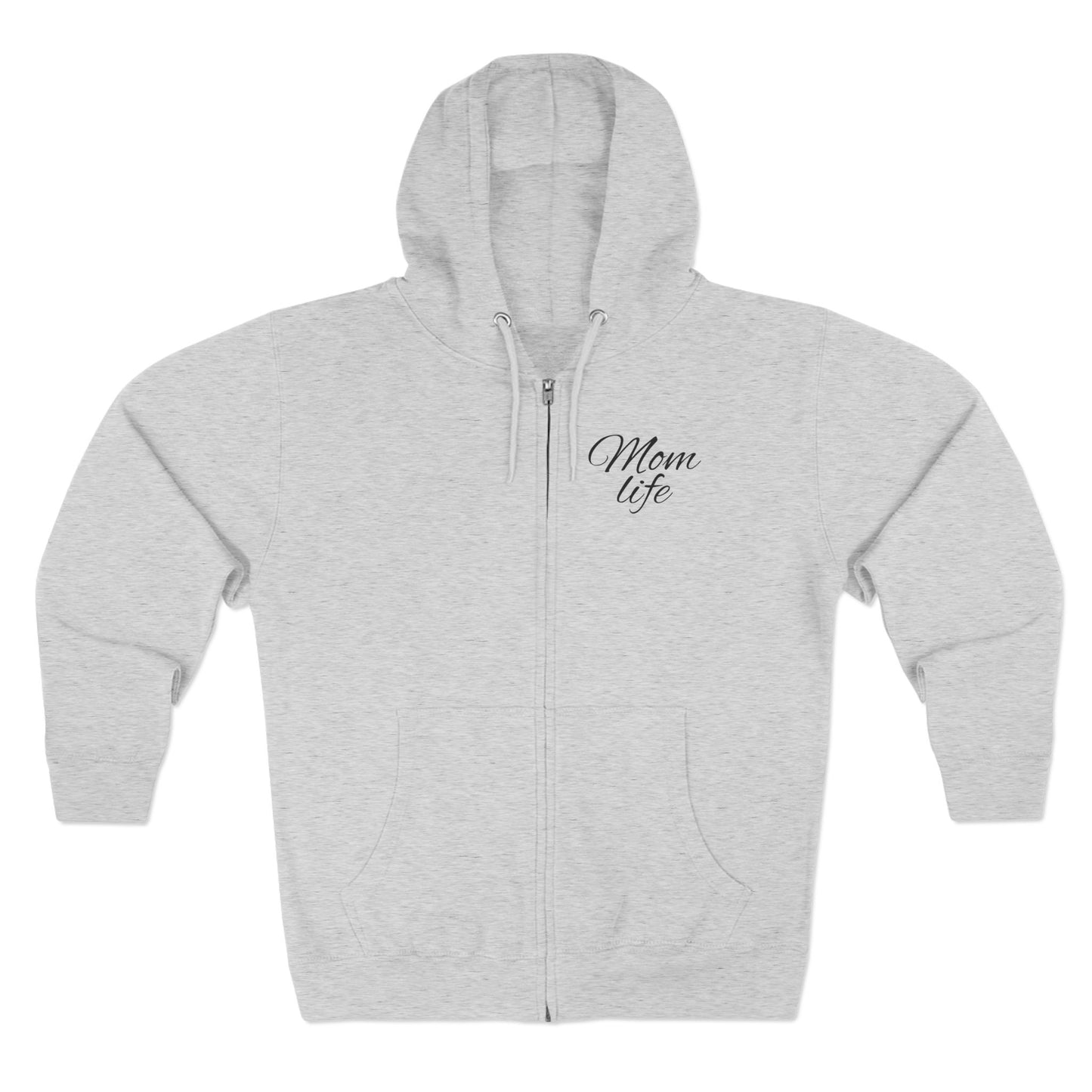 Mom Life Unisex Zip Hoodie - Trendy Comfort for Moms