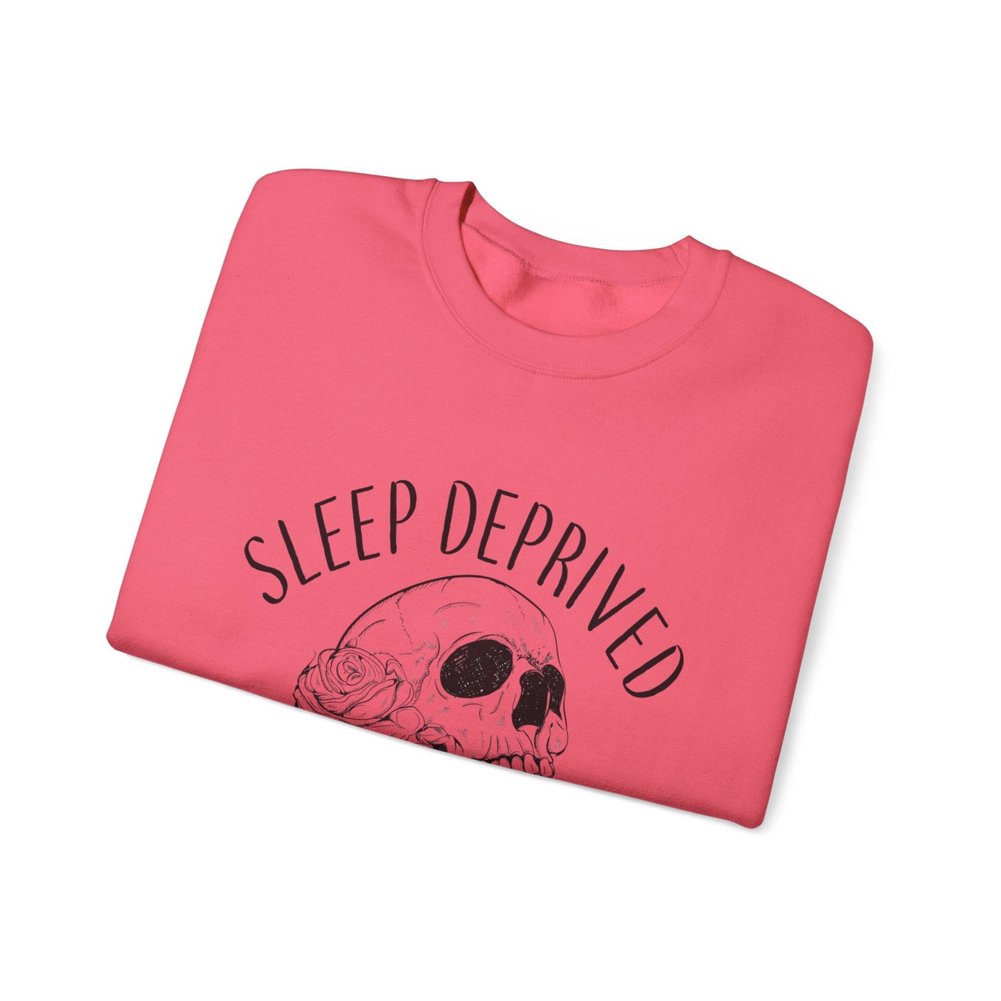 Sleep Deprived Skull Crewneck Sweatshirt - Casual Unisex Style