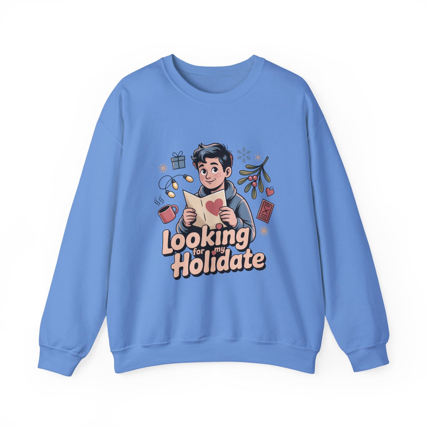 Looking for Holidate Sweatshirt | Holiday Romance Illustration