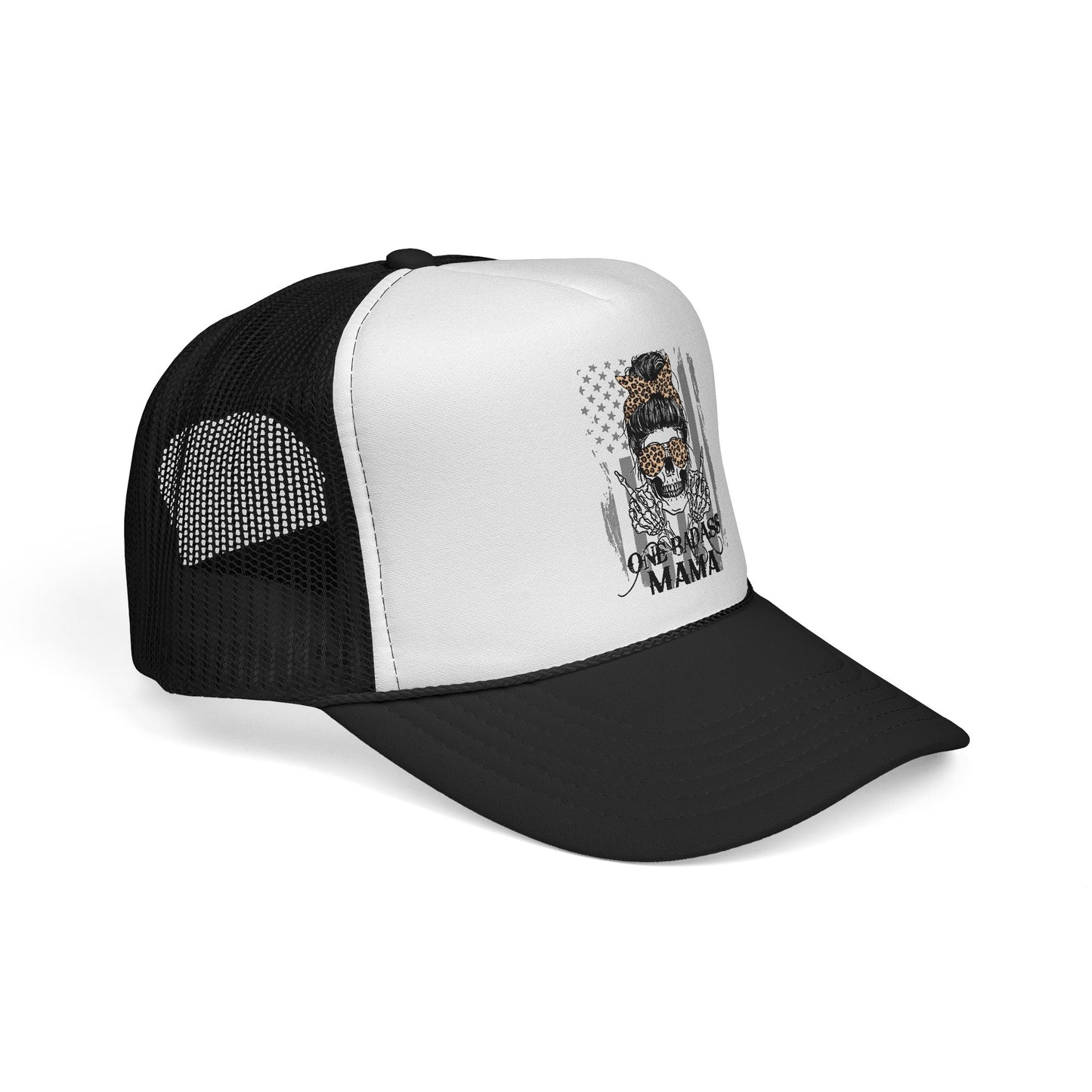 "One Badass Mama" Trucker Cap - Stylish & Edgy Headwear for Moms