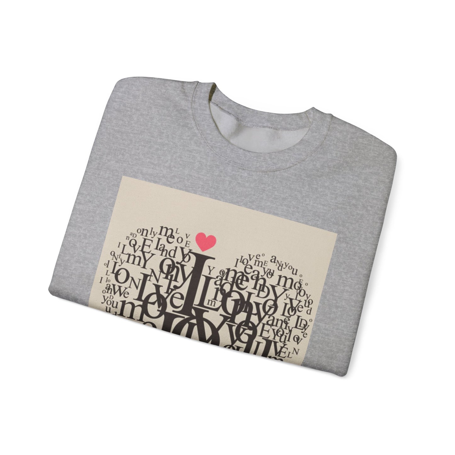 Heartfelt Love Sweatshirt - Unisex Heavy Blend™ Crewneck for Comfort and Connection