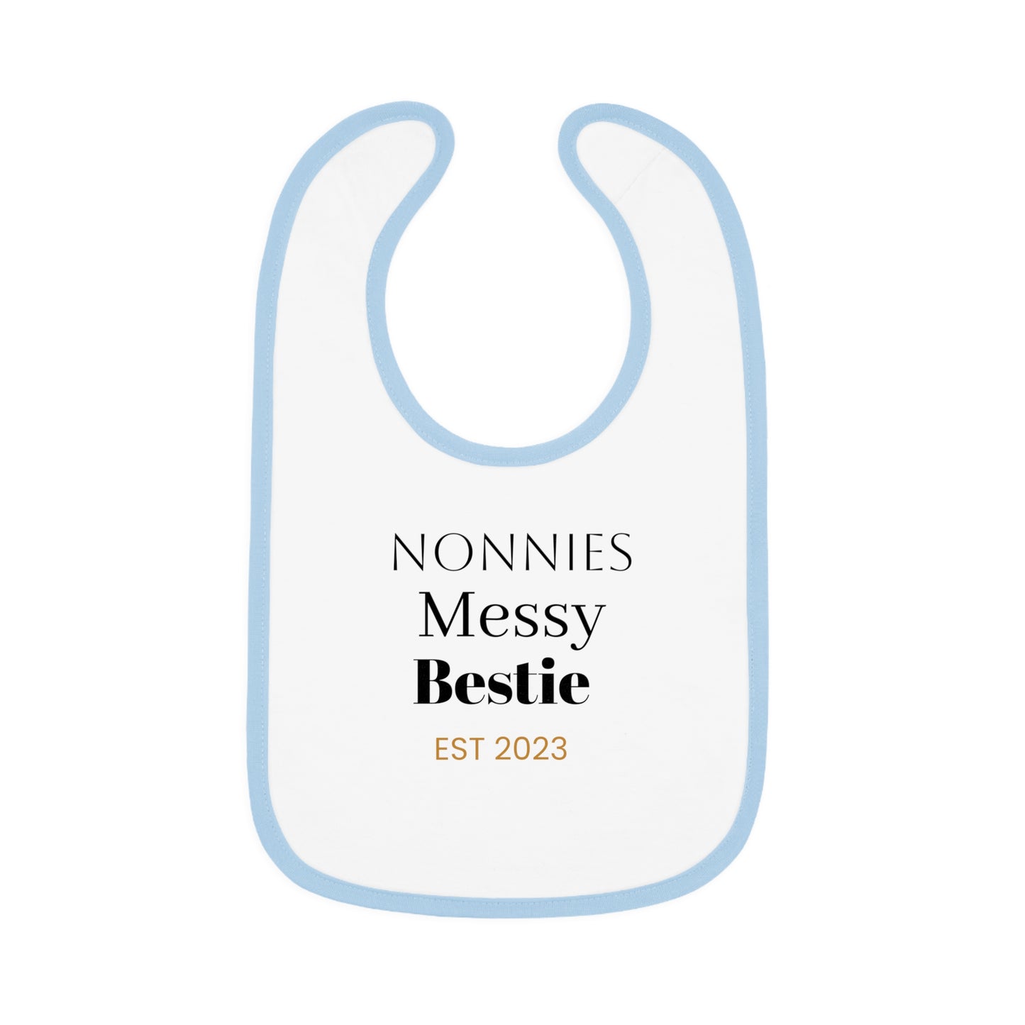 Baby Contrast Trim Jersey Bib