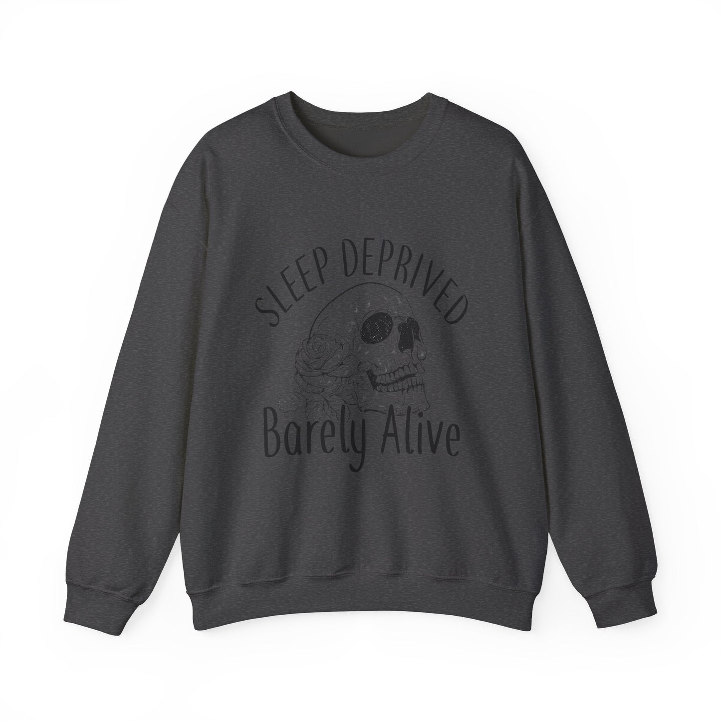 Sleep Deprived Skull Crewneck Sweatshirt - Casual Unisex Style