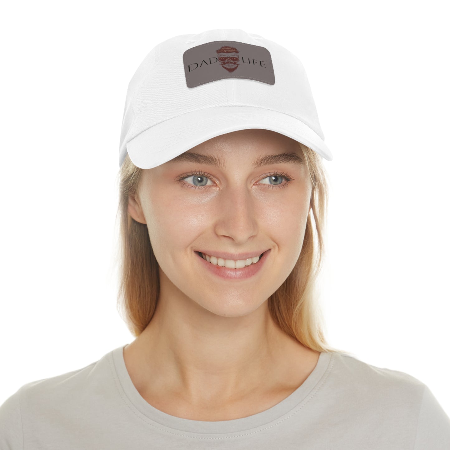 Dad Hat with Leather Patch (Rectangle) (Copy)