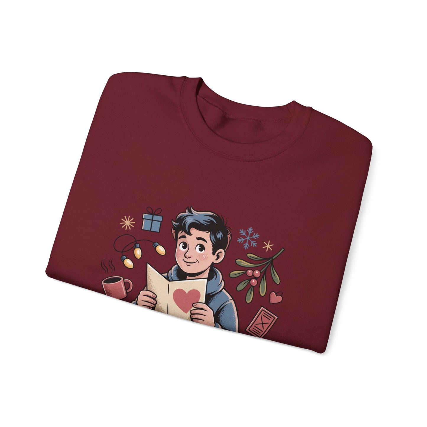 Looking for Holidate Sweatshirt | Holiday Romance Illustration