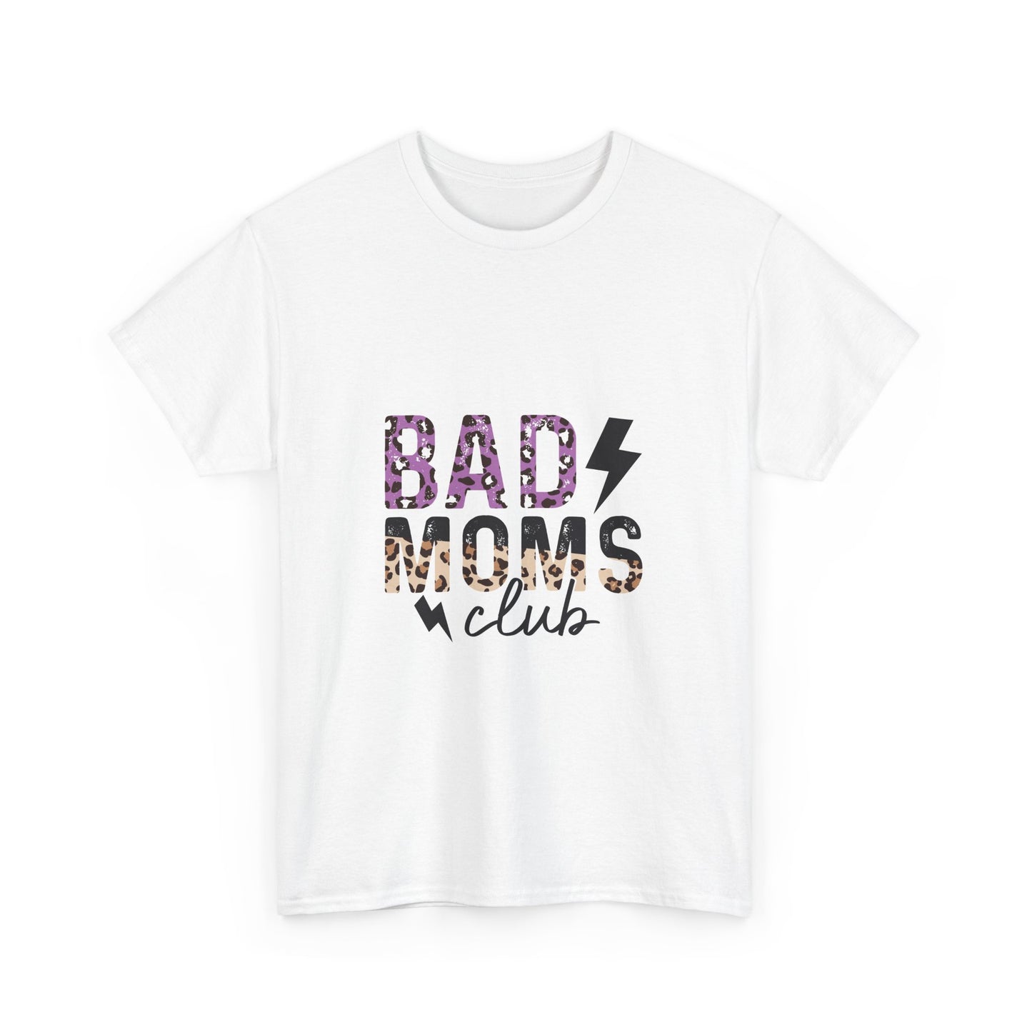 Bad Moms Club Unisex Heavy Cotton Tee - Fun & Stylish T-Shirt for Empowered Moms