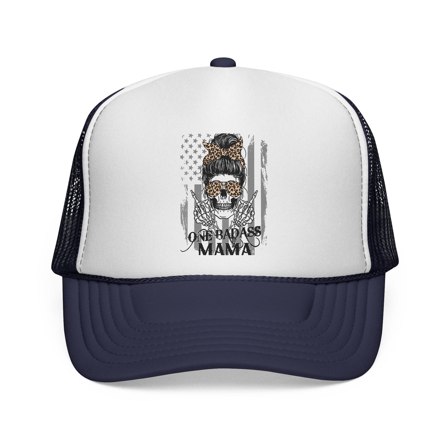 "One Badass Mama" Trucker Cap - Stylish & Edgy Headwear for Moms