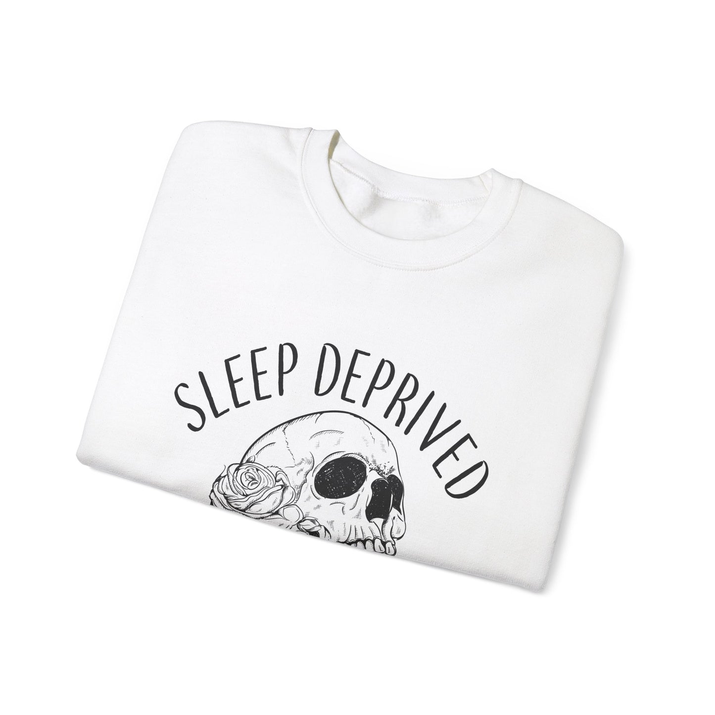 Sleep Deprived Barely Alive Sweatshirt - Unisex Heavy Blend™ Crewneck for Cozy Comfort