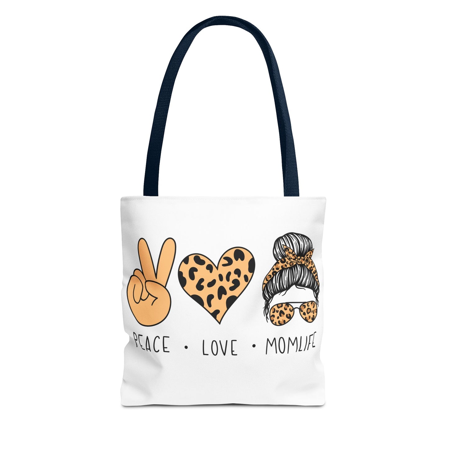 Peace Love Momlife Tote Bag - Stylish & Functional for Every Mom