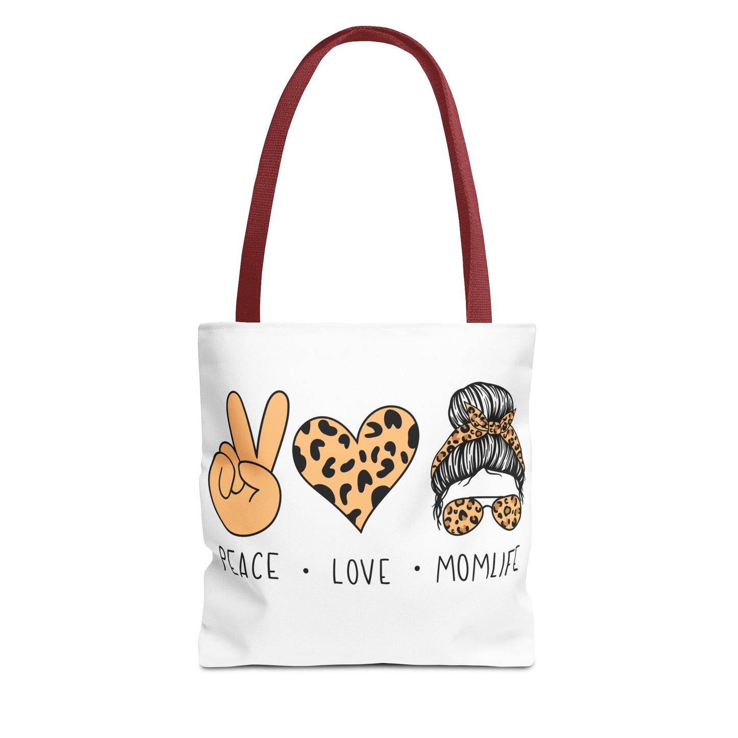 Peace Love Momlife Tote Bag - Stylish & Functional for Every Mom