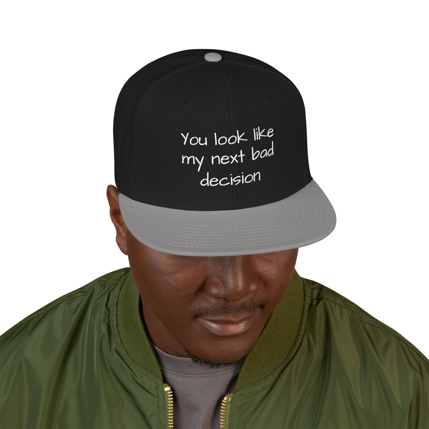 Snapback Hat - Embroidered Cap, Trendy Hat, Streetwear Accessory, Gift for Him, Stylish Headwear, funny hat