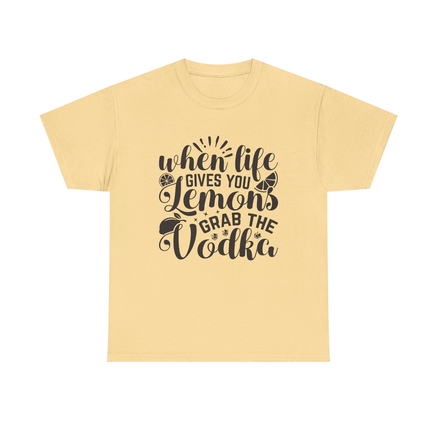 Funny Lemon Vodka Unisex Heavy Cotton Tee