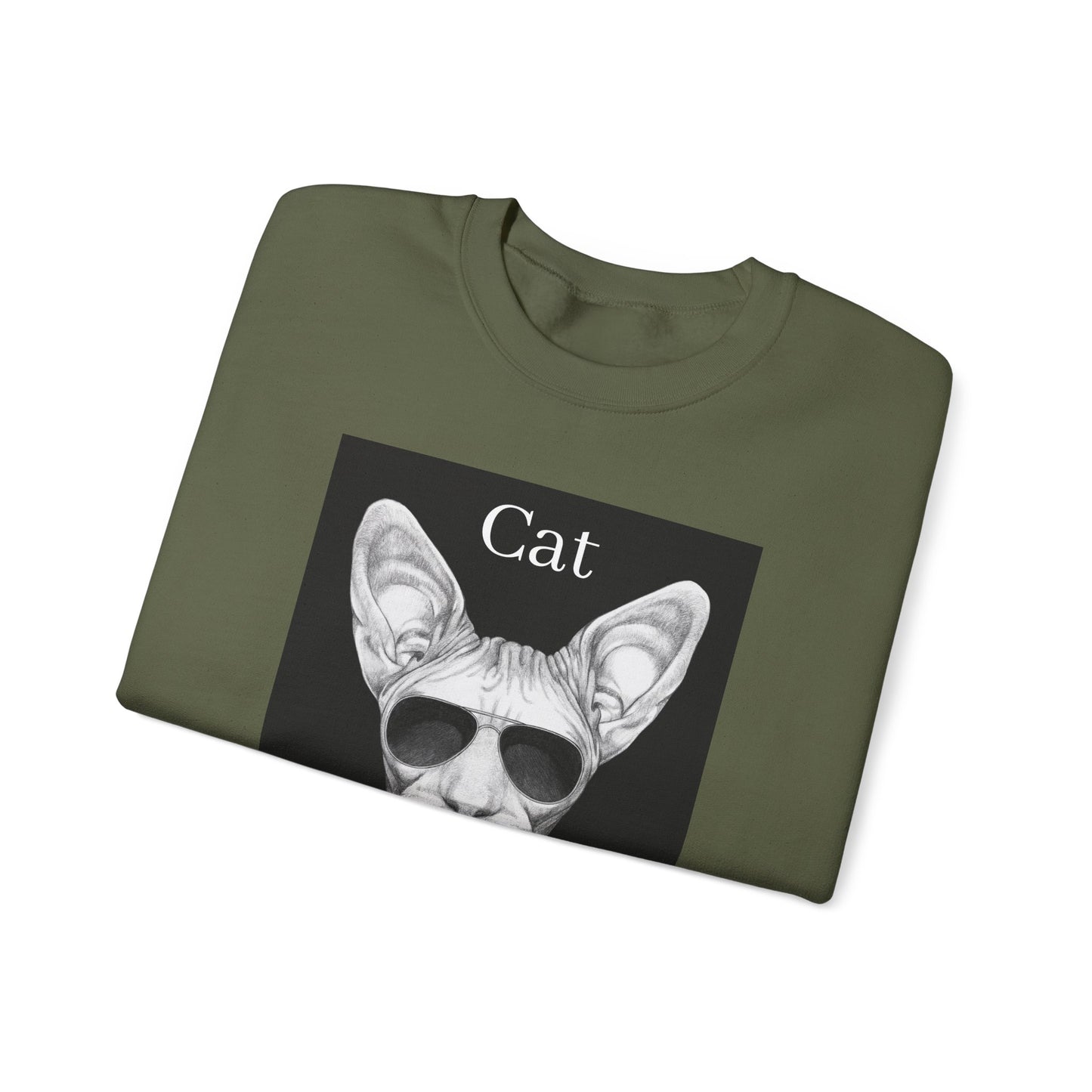 Cat Boss Unisex Crewneck Sweatshirt - Funny Cat Graphic Pullover