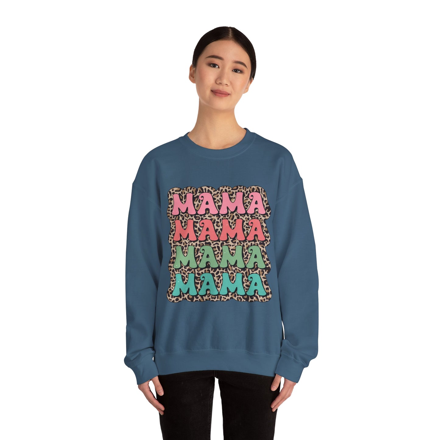 Mama Graphic Crewneck Sweatshirt - Stylish and Cozy for Moms