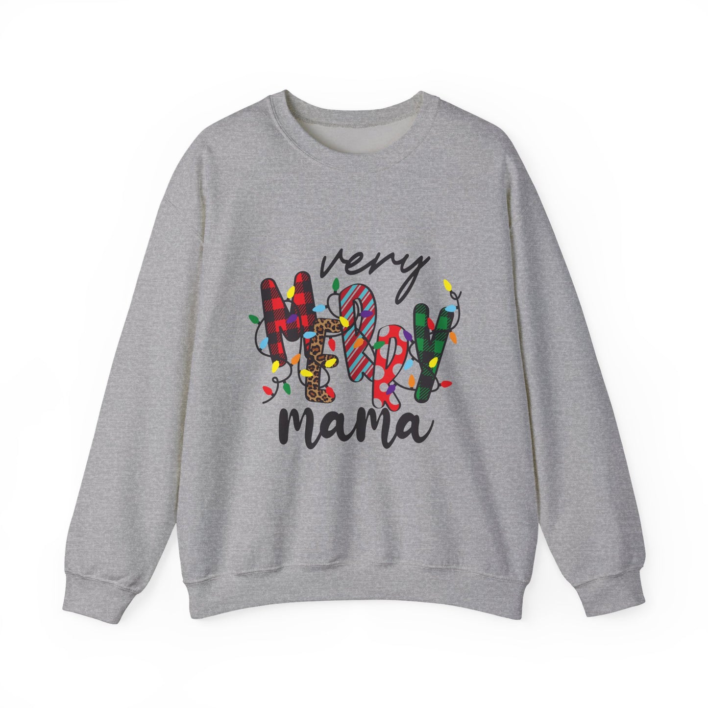 Very Merry Mama Sweatshirt | Christmas Mom Holiday Crewneck