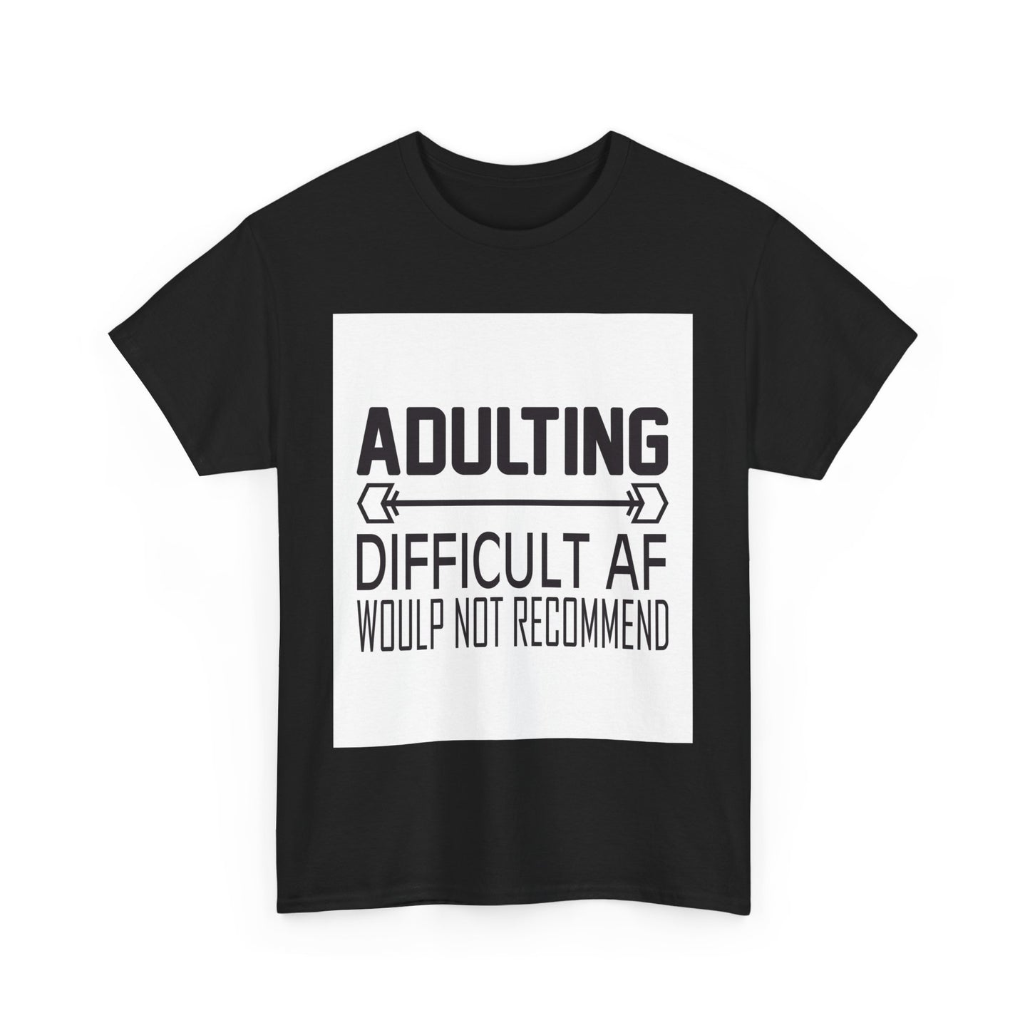 Adulting is Difficult Unisex Heavy Cotton Tee - Humorous T-Shirt for Young Adults
