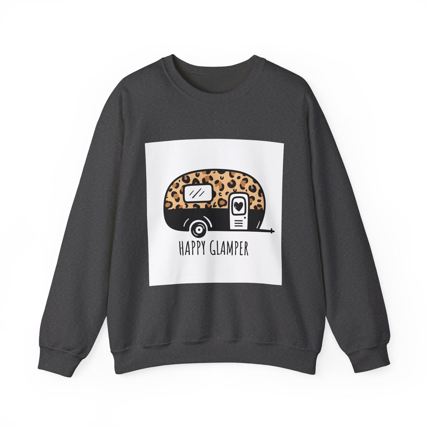 Happy Glamper Unisex Crewneck Sweatshirt - Cozy Camping Apparel