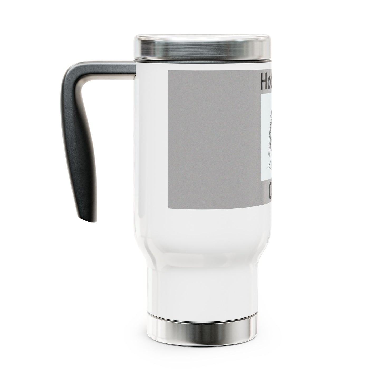 Stainless Steel Travel Mug with Handle, 14oz